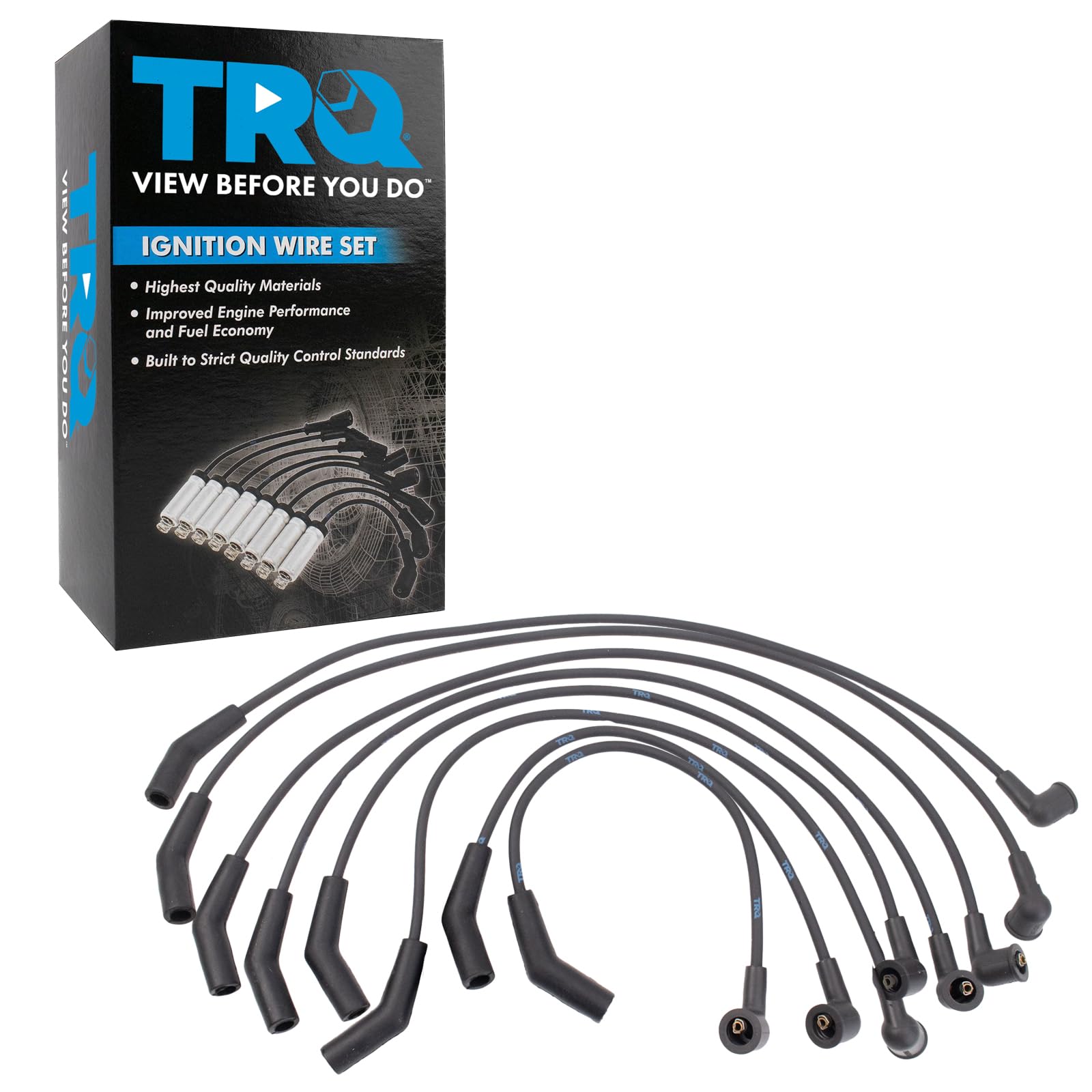 Trq Spark Plug Wire Set Compatible With 1999-2004 Land Rover Discovery 1999-2002 Range Rover