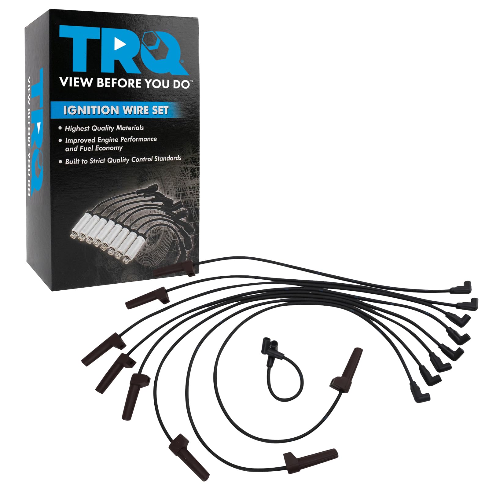 Trq Spark Plug Wire Set Compatible With 1987-1993 Chevrolet 1987-1989 Gmc