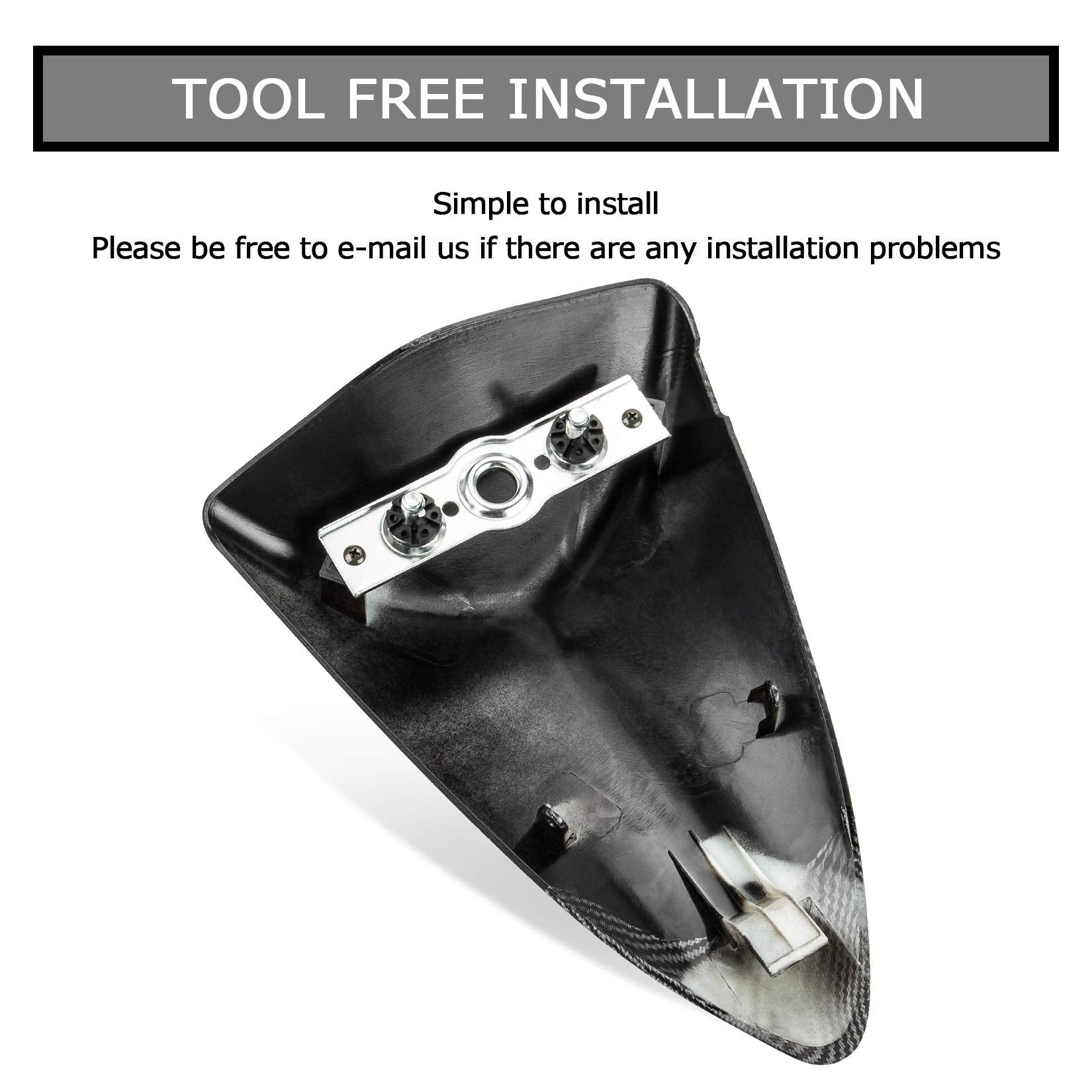 PSLER Cowl Rear Seat Cover Rear Seat Fairing Cover for ZX6R 2007 2008 (Carbon)