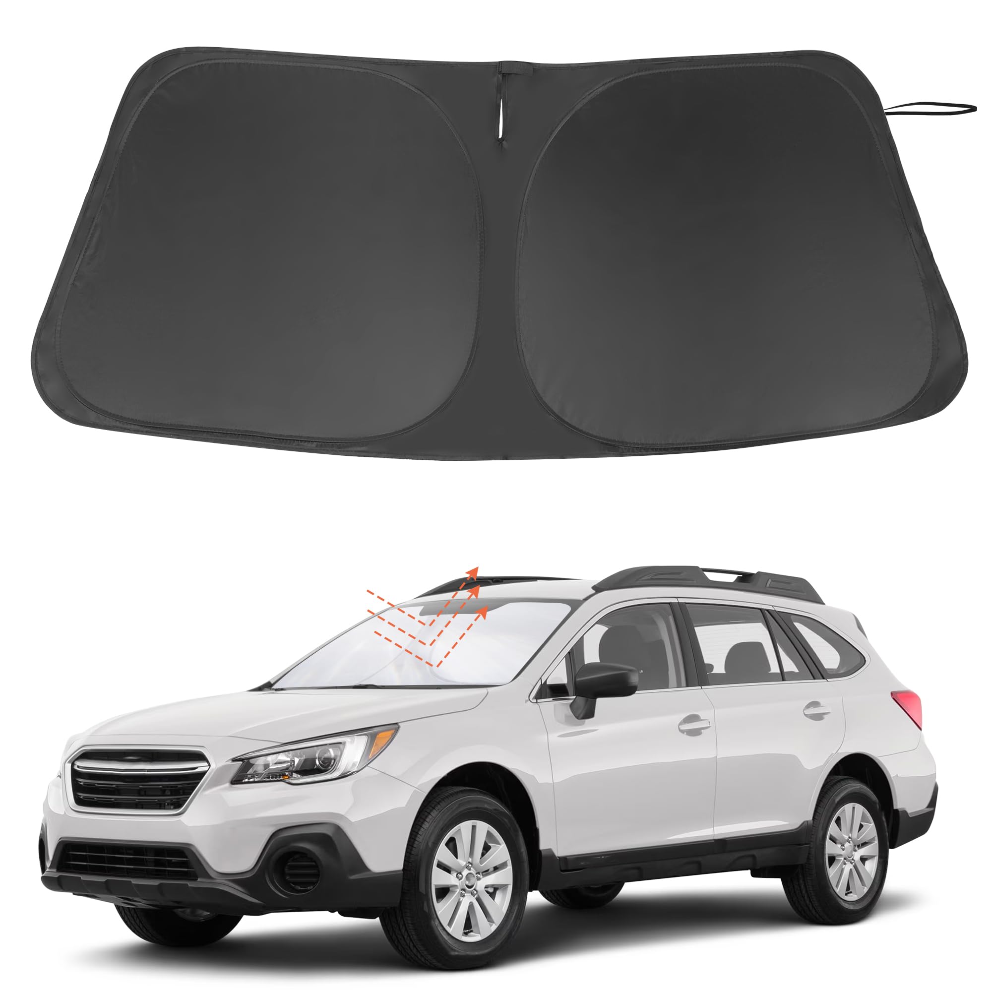 Windshield Sun Shade Custom Fit For 2015-2019 Subaru Outback Wagon Accessories Foldable Sunshade Sun Blocker Protect Car From Su
