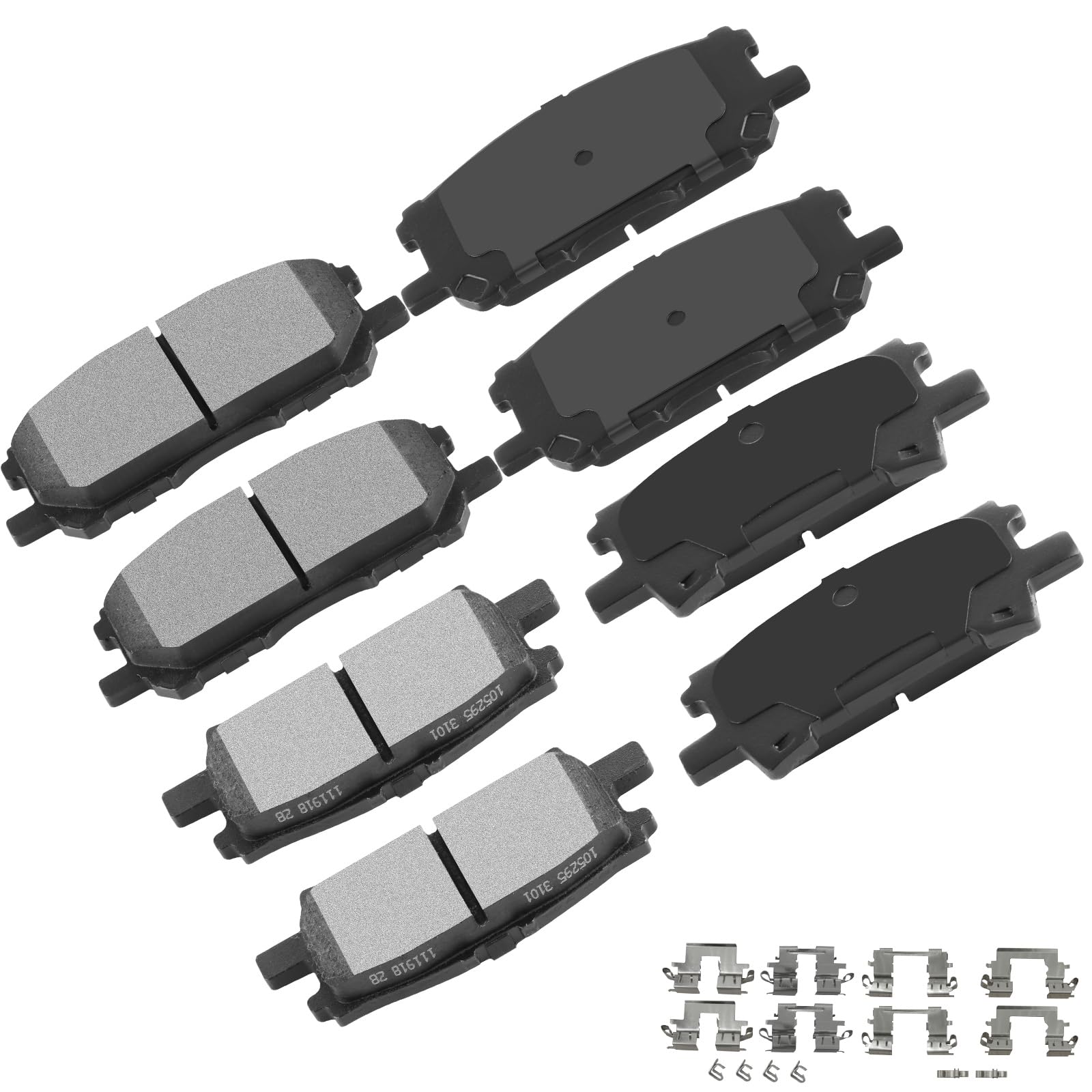 Cciyu D1005 D996 Front & Rear Professional Ceramic Brake Pads Set Fit For 2004-2006 For Lexus Rx330,2007-2009 For Lexus Rx350,20