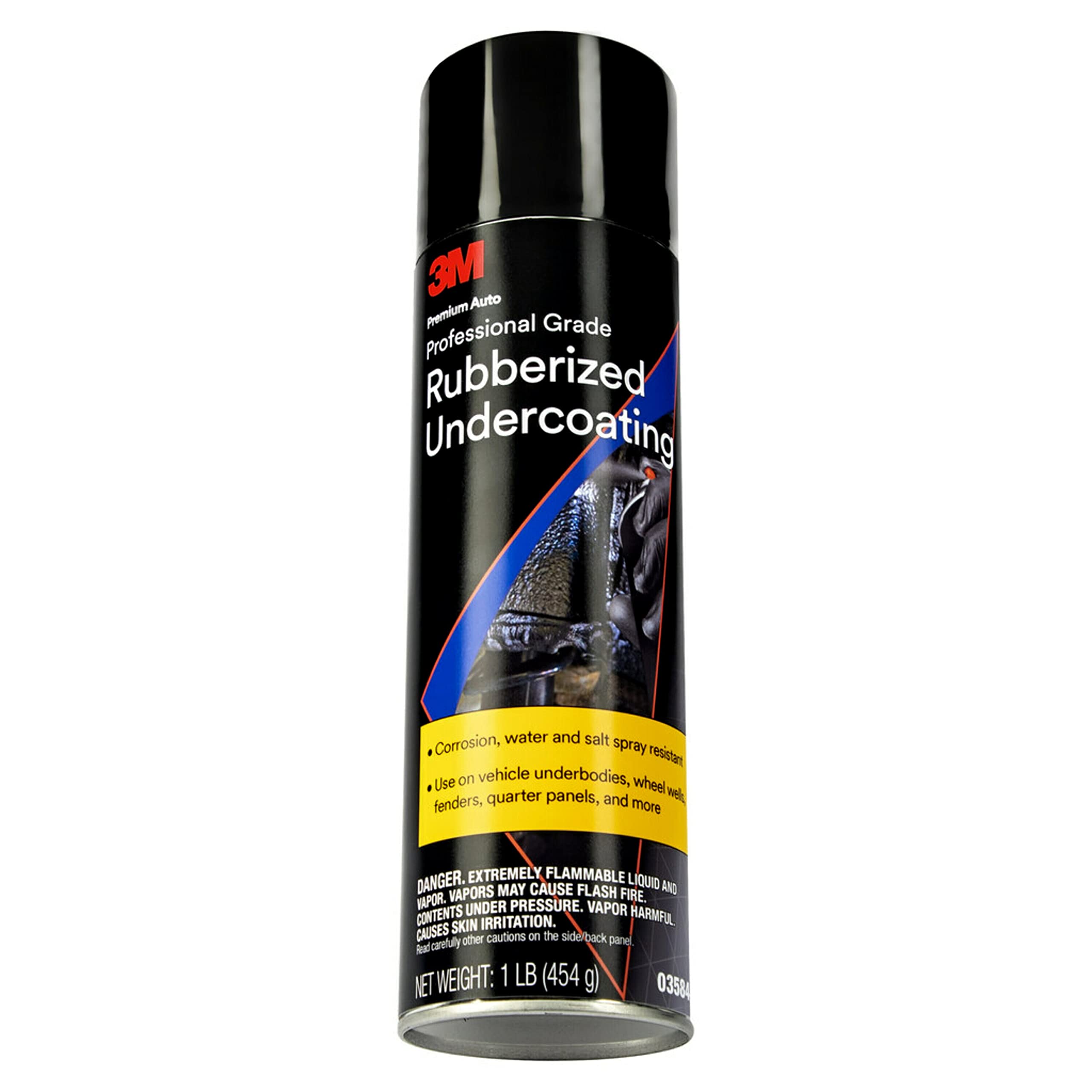 3M Professional Grade Rubberized Undercoating – 16 oz Aerosol Spray, Corrosion Protection and Sound Deadening for Automotive Undercarriages, Pack of 6