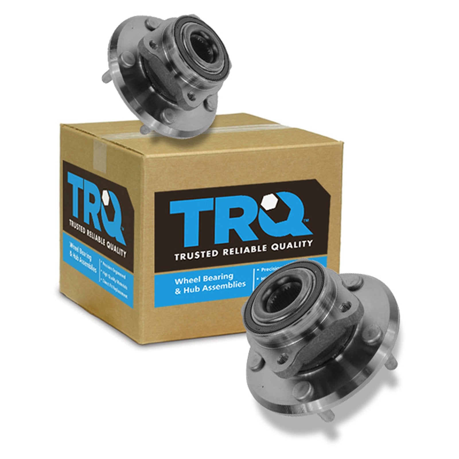 Trq Front Wheel Hub Bearings Assembly Set Compatible With 2009-2020 Dodge Journey