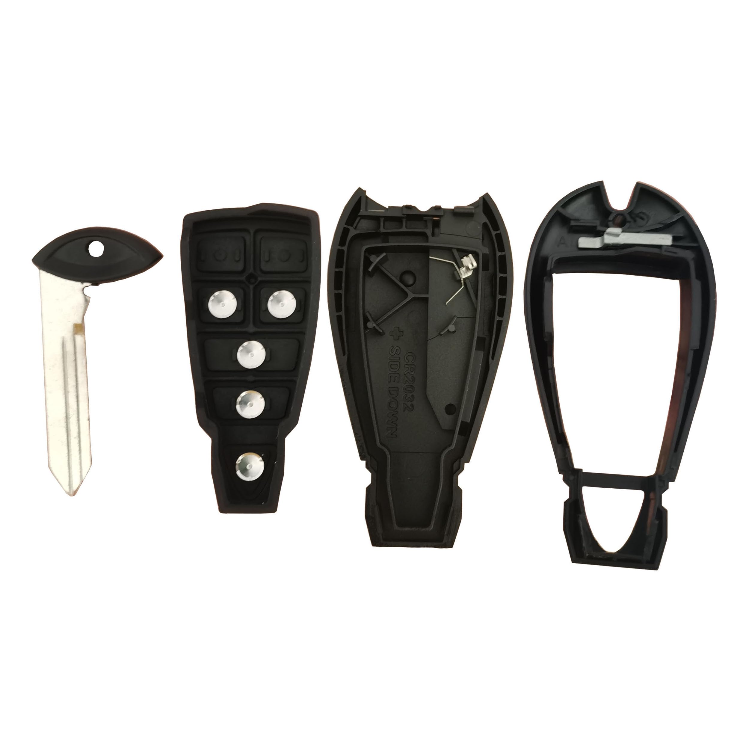 Wkedqaf Replacement For Keyless Entry Remote Key Fob Shell Case Fit For Dodge Dart Durango Challenger (5-Button)