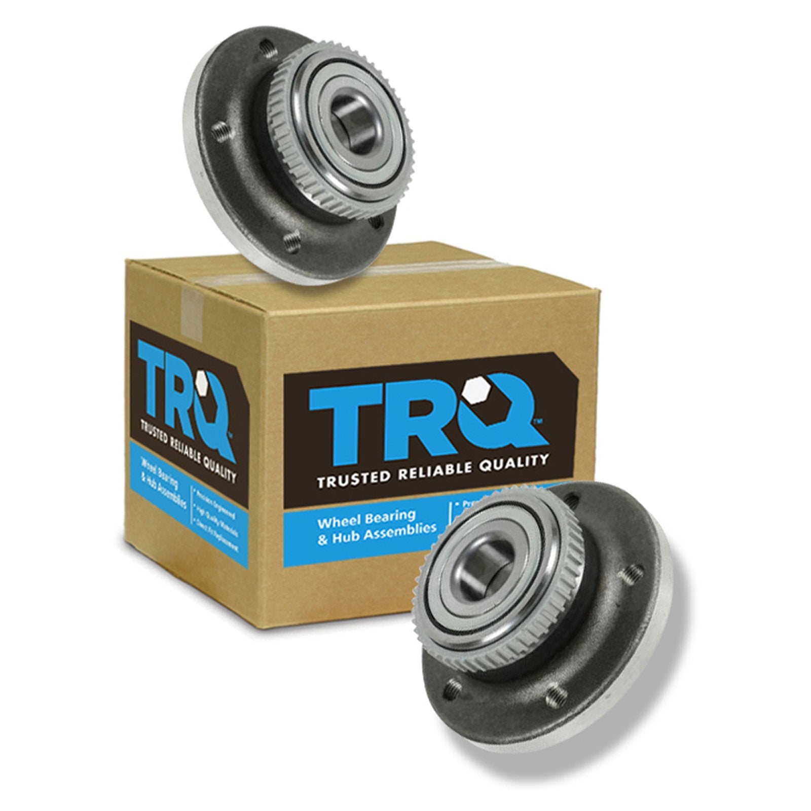 Trq Rear Wheel Hub Bearings Assembly Set Compatible With 1993-1997 Volvo 850 1998-2004 C70 1998-2000 S70 V70