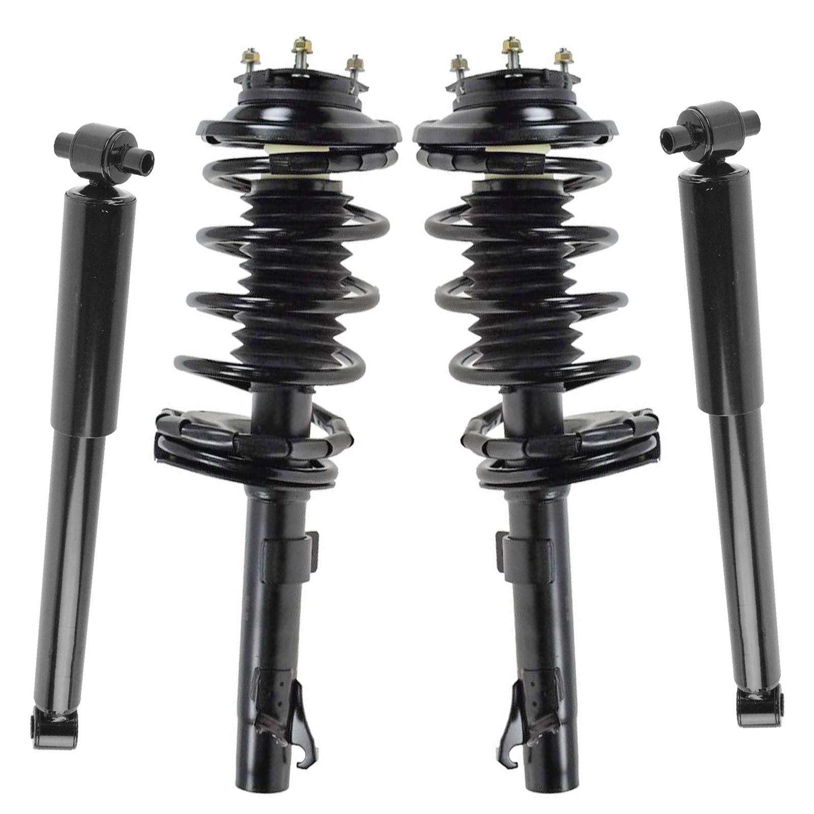 Trq Front And Rear Complete Strut Assembly & Shock Absorber Kit Complete Strut & Coil Spring Assembly Compatible With 2000-2005