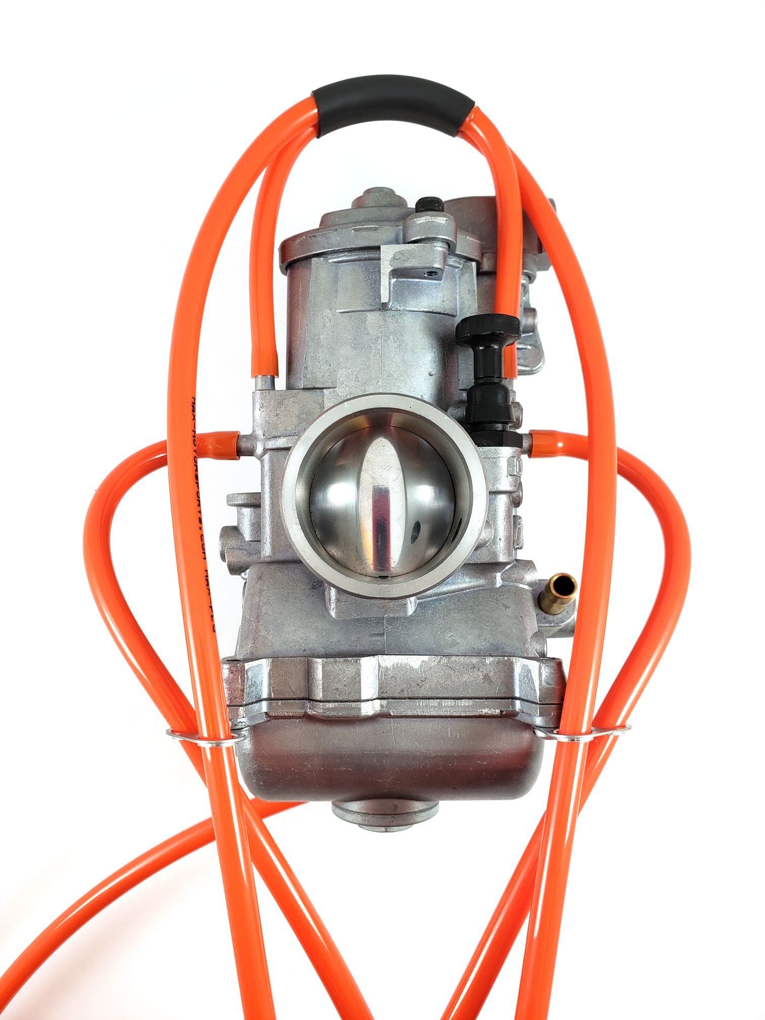 Universal 4mm ID Carburetor Vent Hose Lines Overflow 10'ft Kit fits Keihin Mikuni Carb Mx ATV Max-Motorsports (Solid Orange) Var