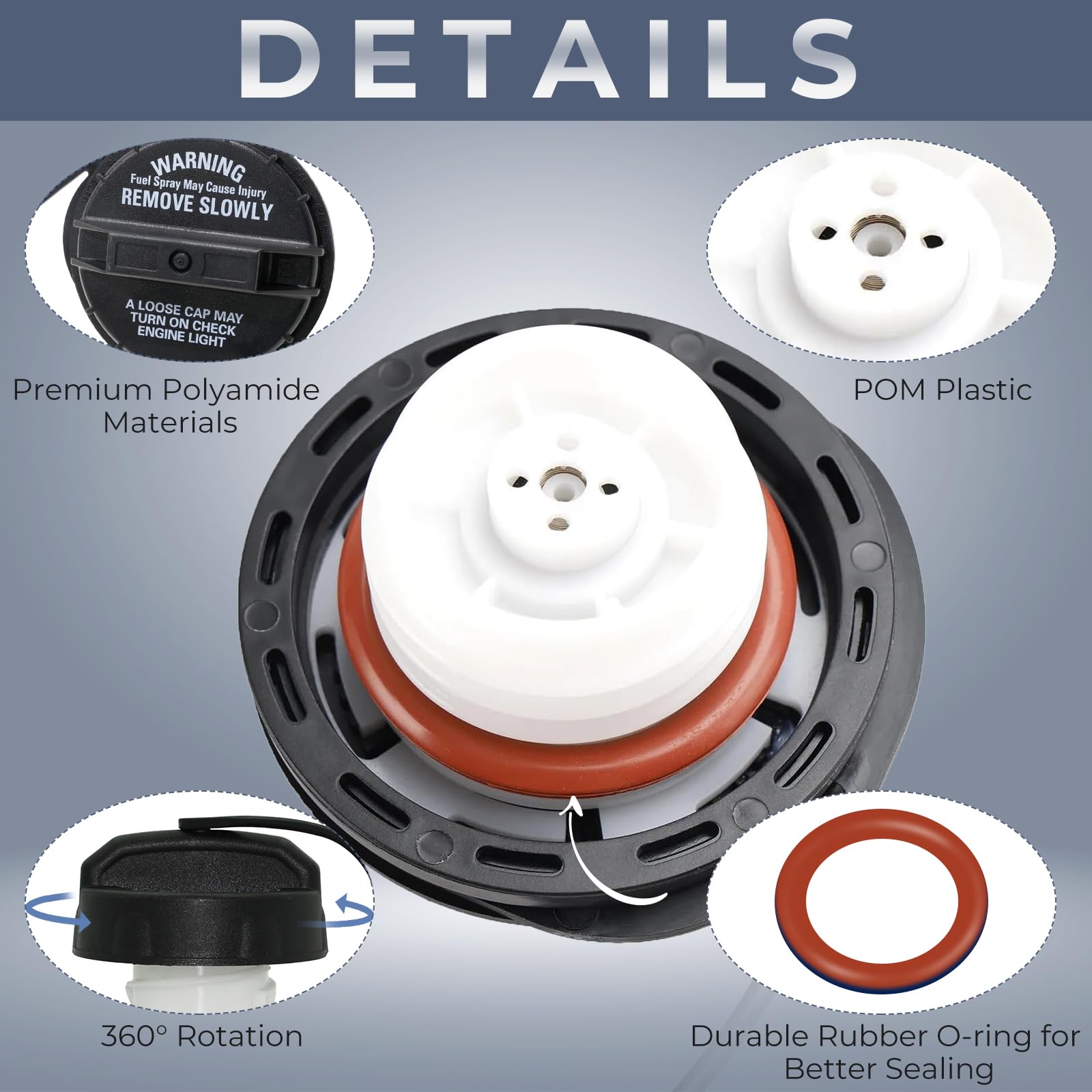 Gas Cap, Fuel Cap For 2006-2008 Subaru Forester, 2006-2007 Subaru Impreza Wrx Sti, 2005-2007 Subaru Impreza Wrx, 2005-2007 Subar