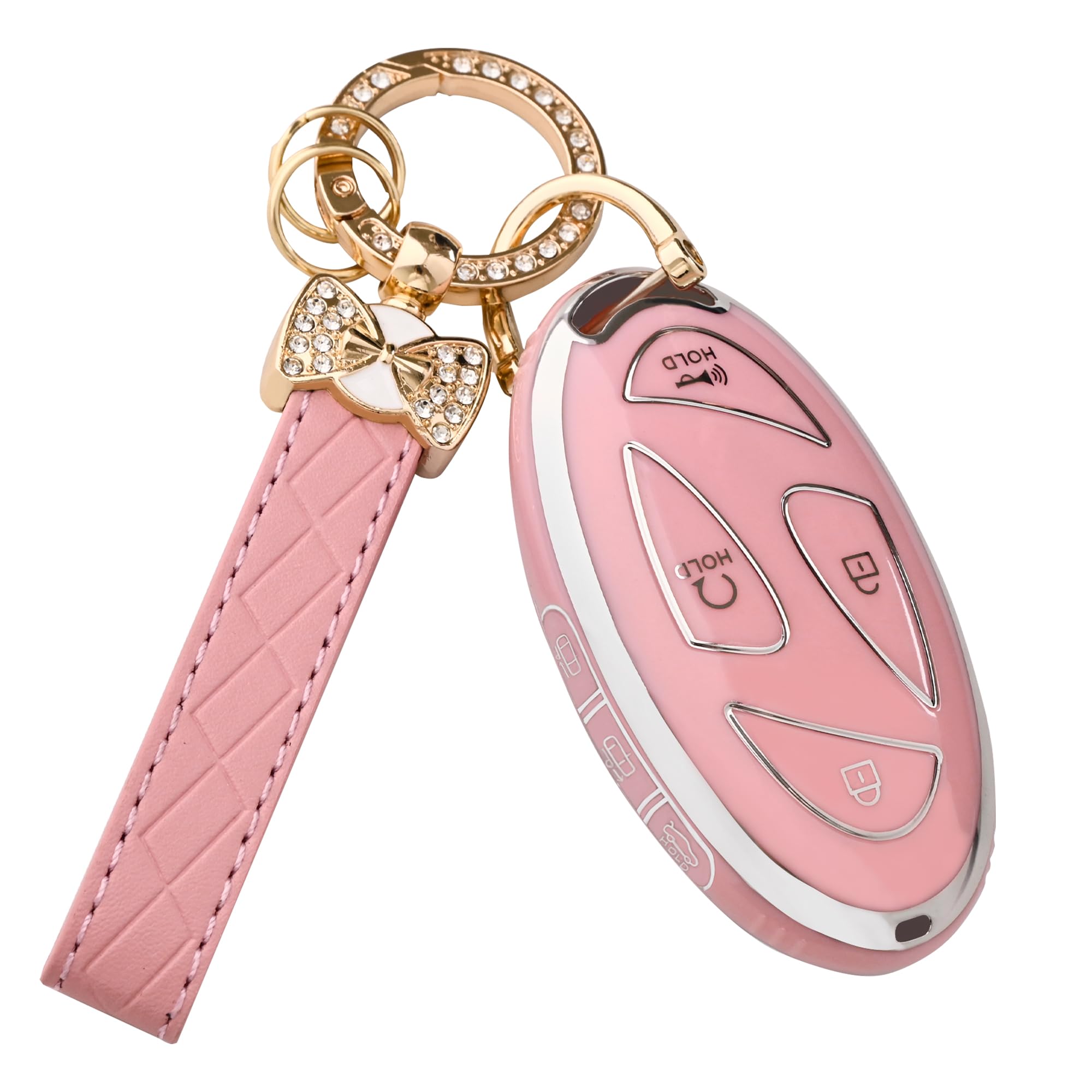 TECARATE for Hyundai Key Fob Cover - 7 Button Soft TPU Key Case Protector Fit for Hyundai Ioniq 6 Grandeur GN7, KONA, Elanrtra, 