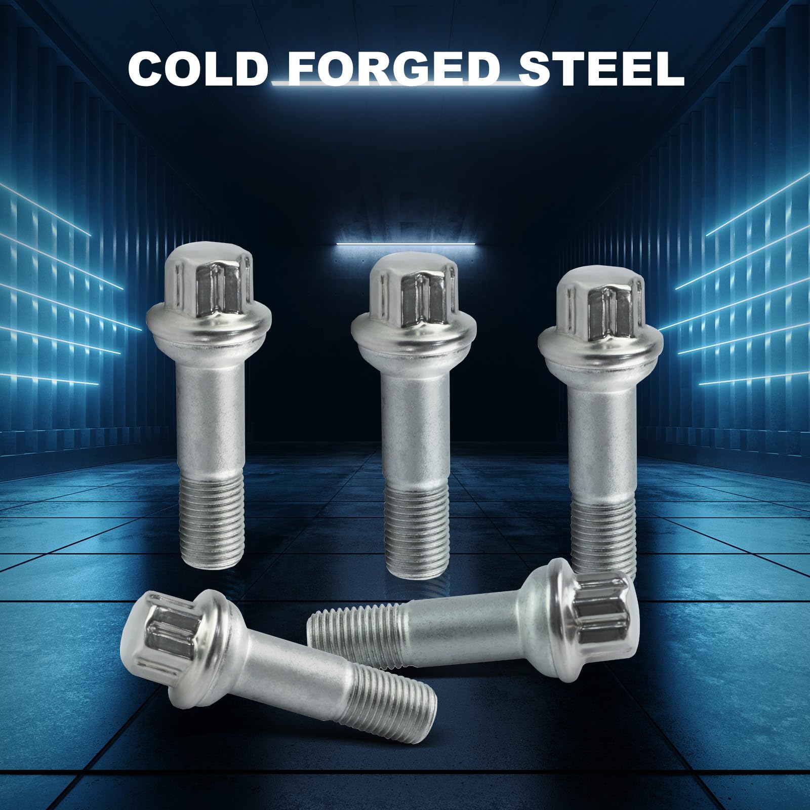 Bapmic 0009905407 Wheel Lug Nuts Bolt Stainless Steel Compatible with Mercedes Benz ML500 S550 CL63 ML350 GLK350 CL500 GL450 (Pa