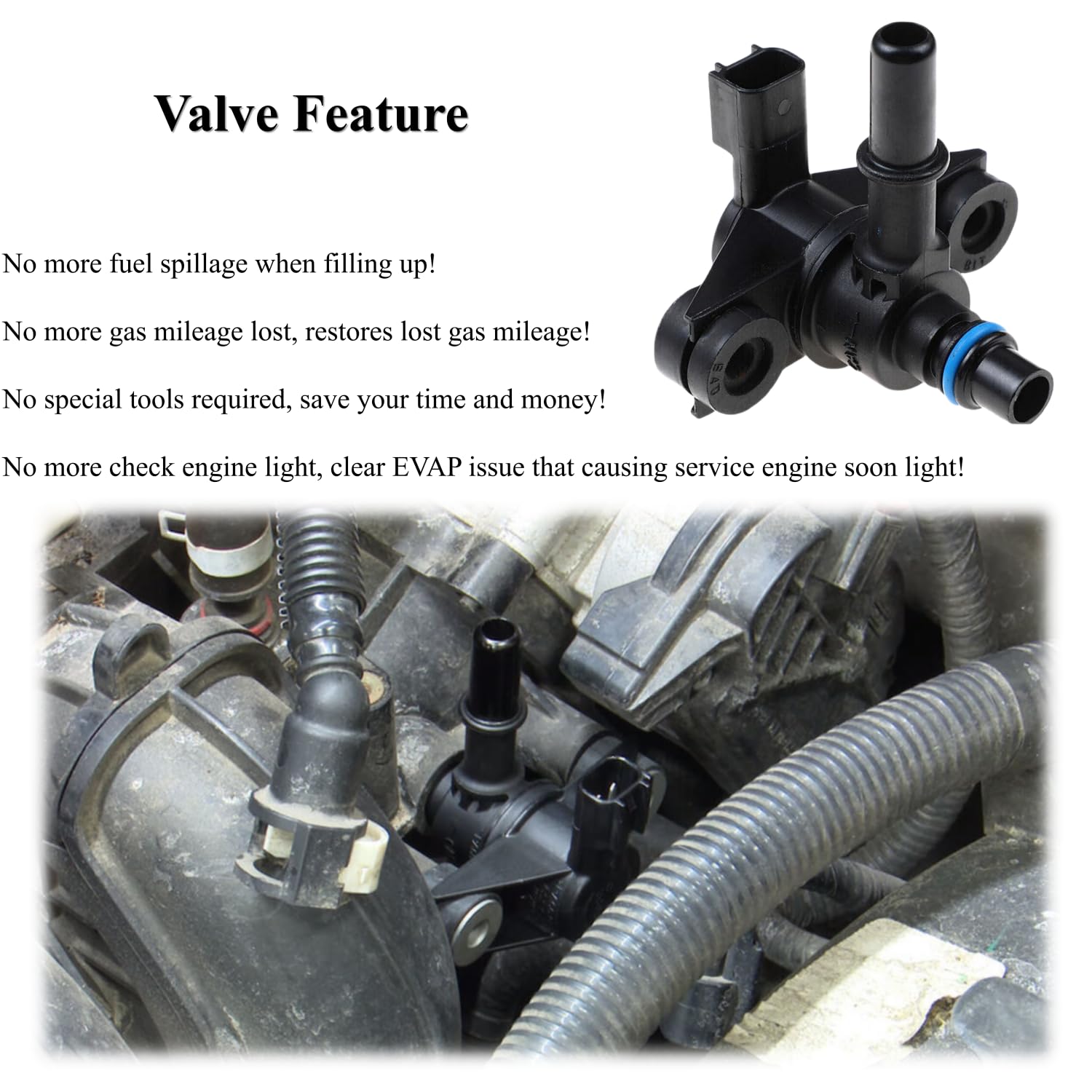 Vapor Canister Purge Valve - EVAP Evaporative Emissions Vapor Canister Purge Solenoid Valve Compatible with Ford Explorer F150 F