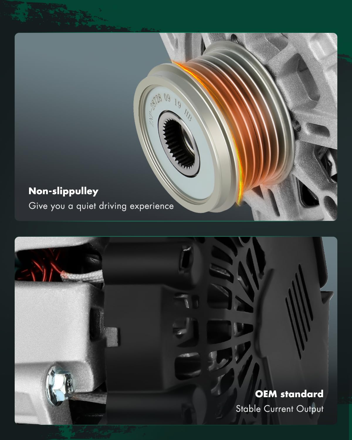 SCITOO Alternator Fits for Nissan Models - for Altima 07-13, Sentra 07-12, for Rogue 11-13, for Rogue Select 14-15, L4 2.5L- 12V