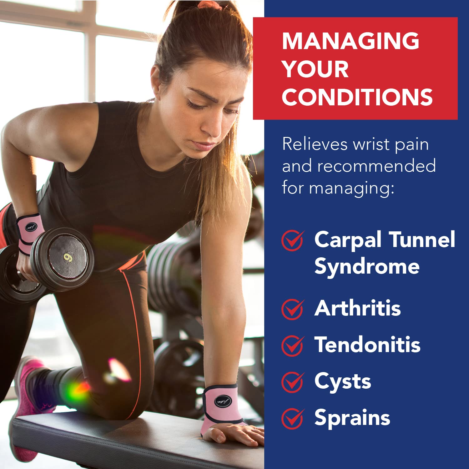 Dr. Arthritis Doctor Developed Premium Wrist Support/Strap/Wrist Brace/Hand Support Doctor Written Handbook- Wrist Injuries, Joi