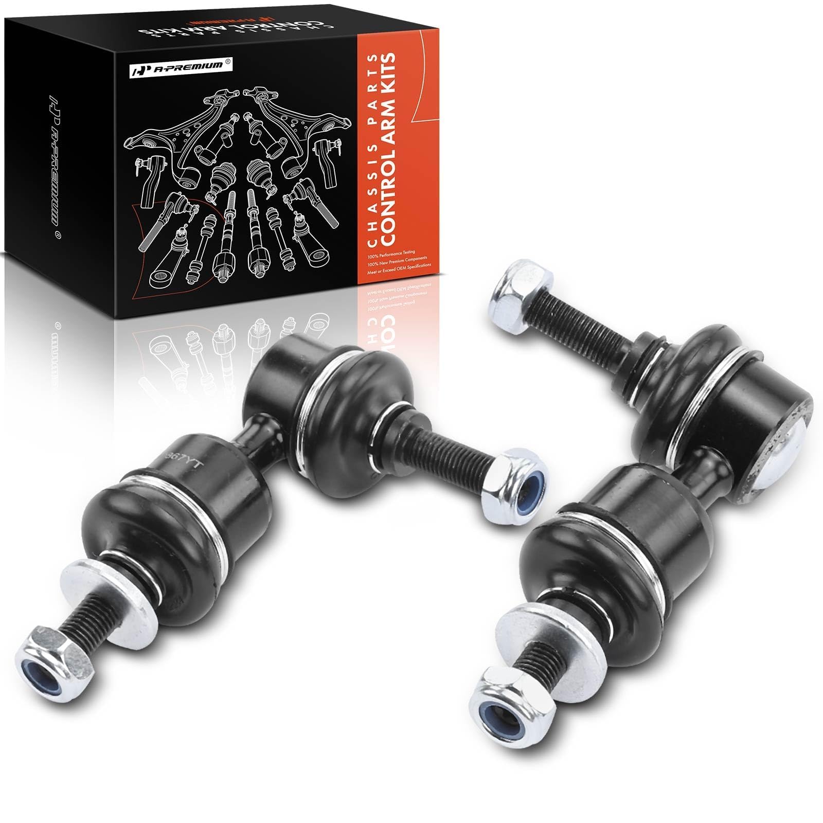 A-Premium 2 X Rear Sway Bar Links Stabilizer Bar Links, Compatible With Mazda 3 2004-2013, 3 Sport 2009-2013, 5 2006-2017, Volvo C70 2006-2013, C30 2007-2013, S40 2004-2011, V50 2005-2011