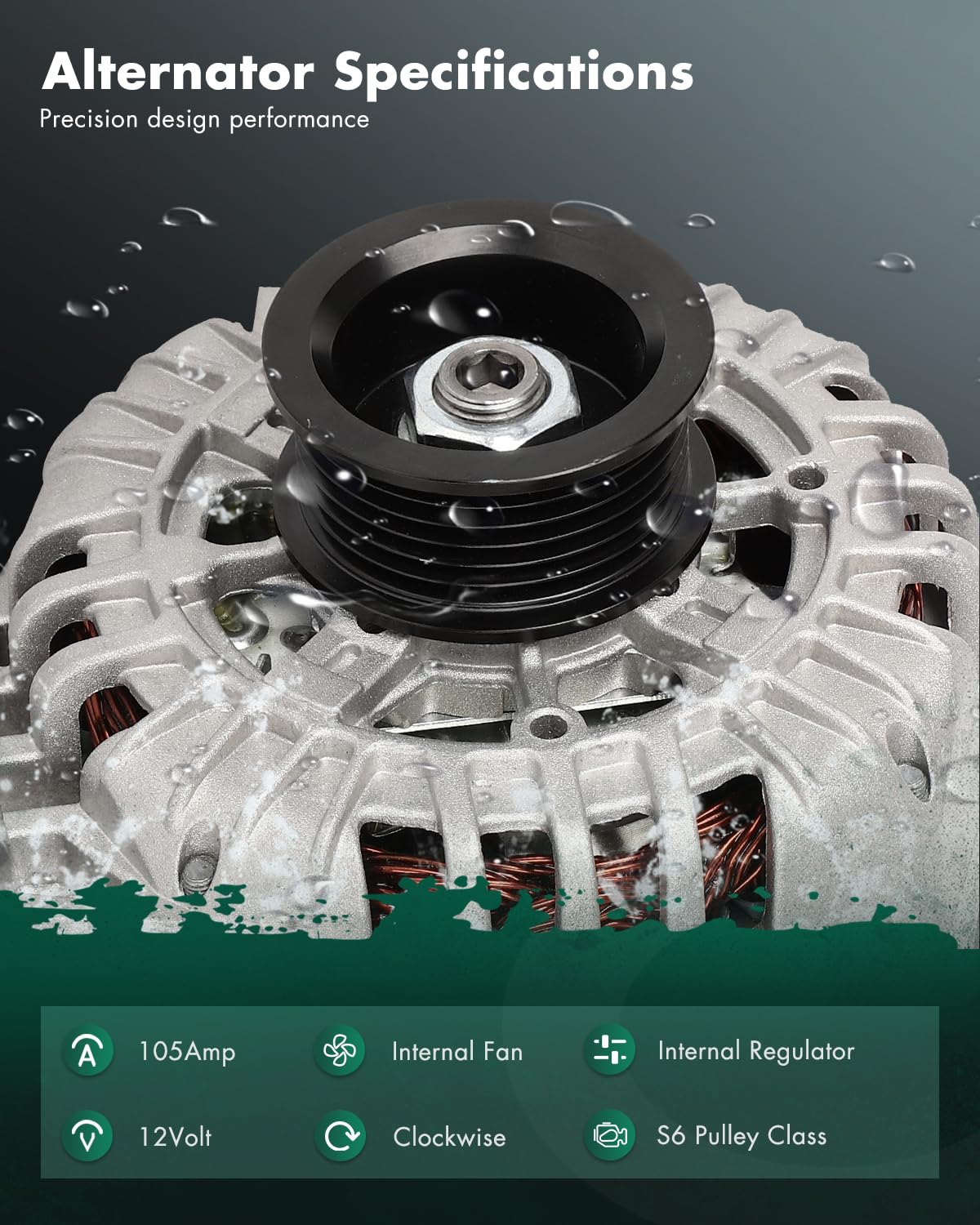 SCITOO Alternator Fits for Chevrolet Uplander 05-09 & for Pontiac Montana 05-09 & for Buick for Terraza for Saturn for Relay 05-