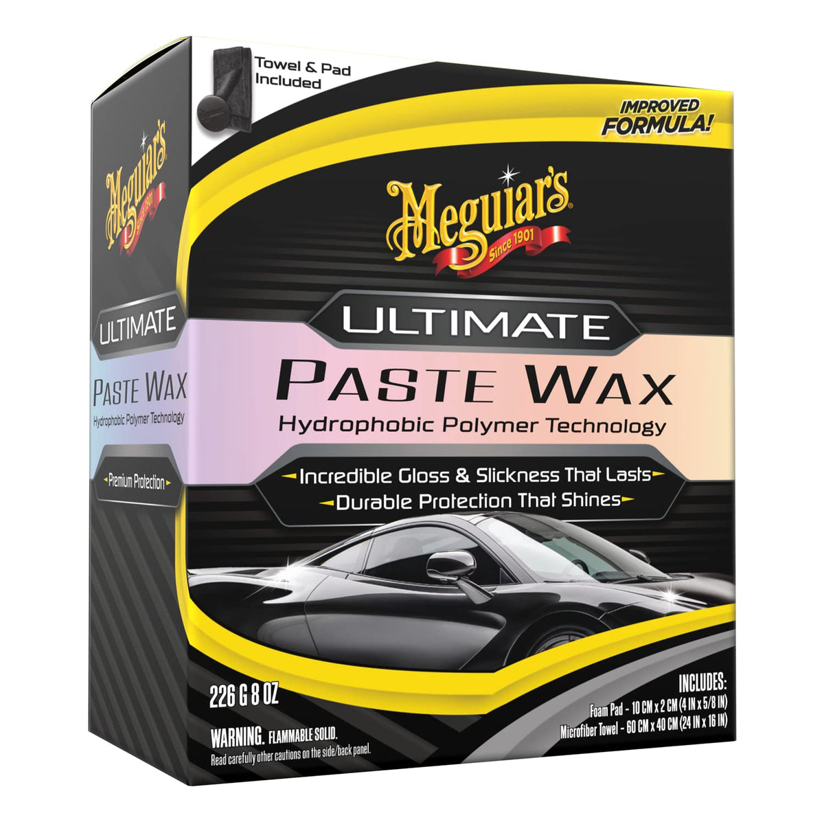 Meguiar'S Ultimate Paste Wax - Long-Lasting, Easy To Use Synthetic Wax - 8Oz