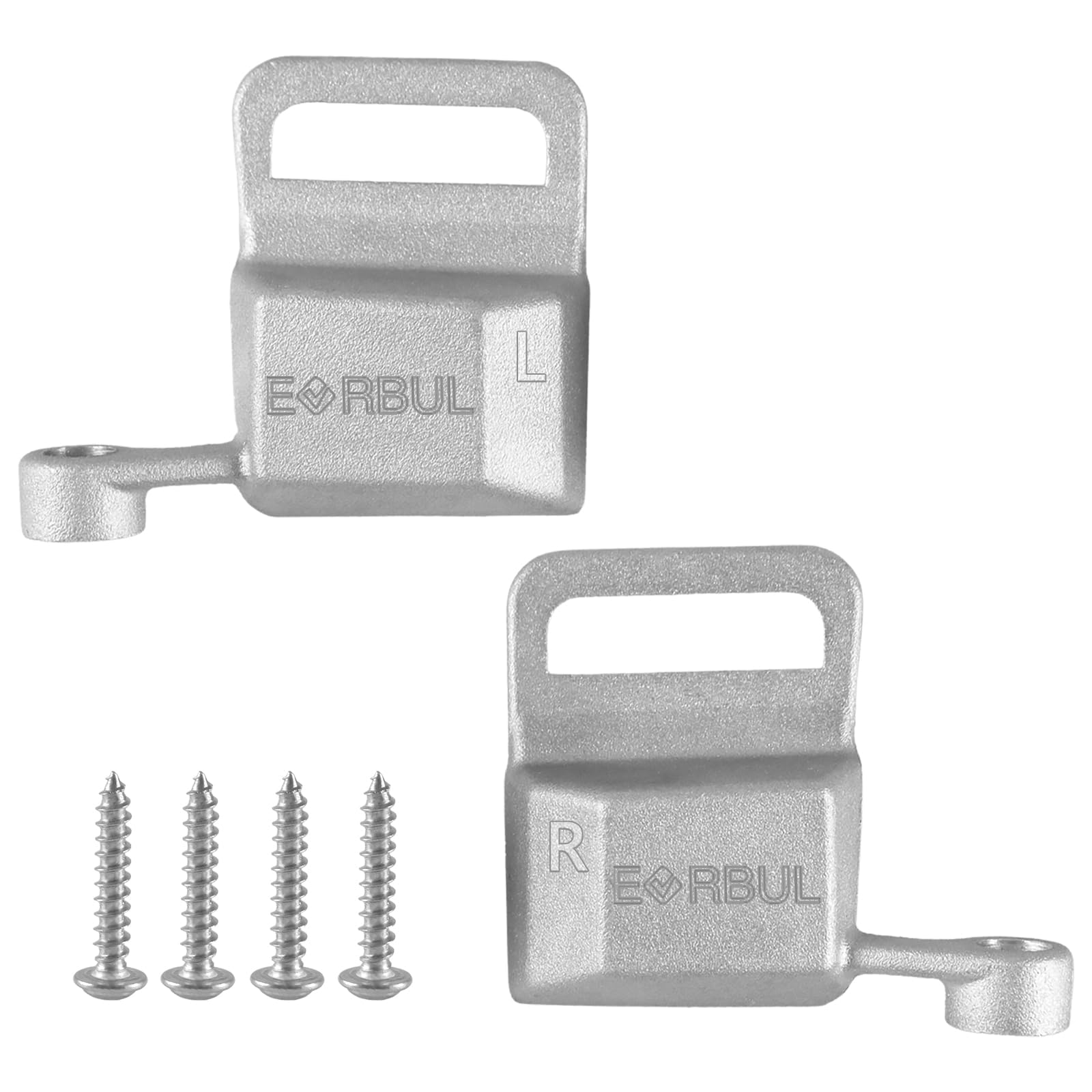 EVRBUL Pair of Upgraded Aluminum Car Door Arm Rest Switch Panel Clip Repair Kit Door Arm Rest Bracket Driver and Passenger Side 