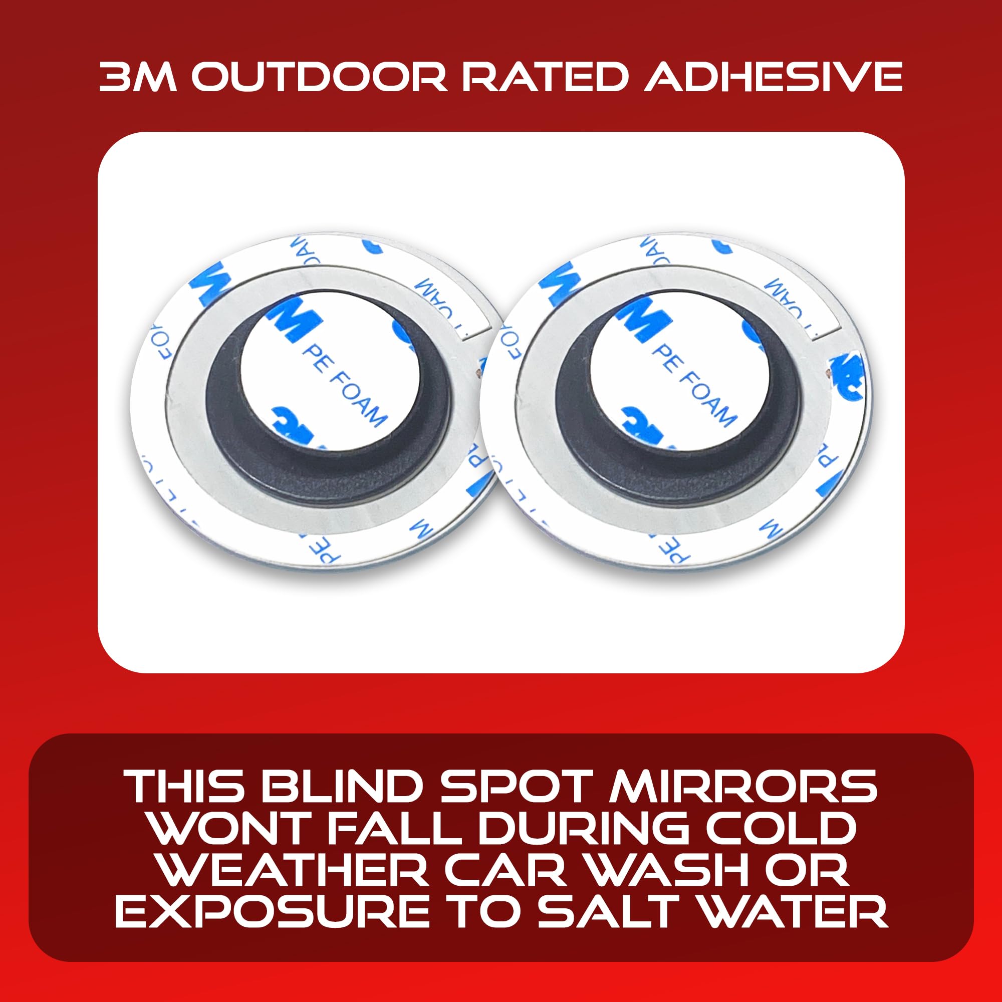 2.5 Unique Convex Blind Spot Side: Rear View - Truck And Car Rearview Mirror - Automotive Exterior Blindspot Accessories For Men & Women - Auto Parts (2Pack)