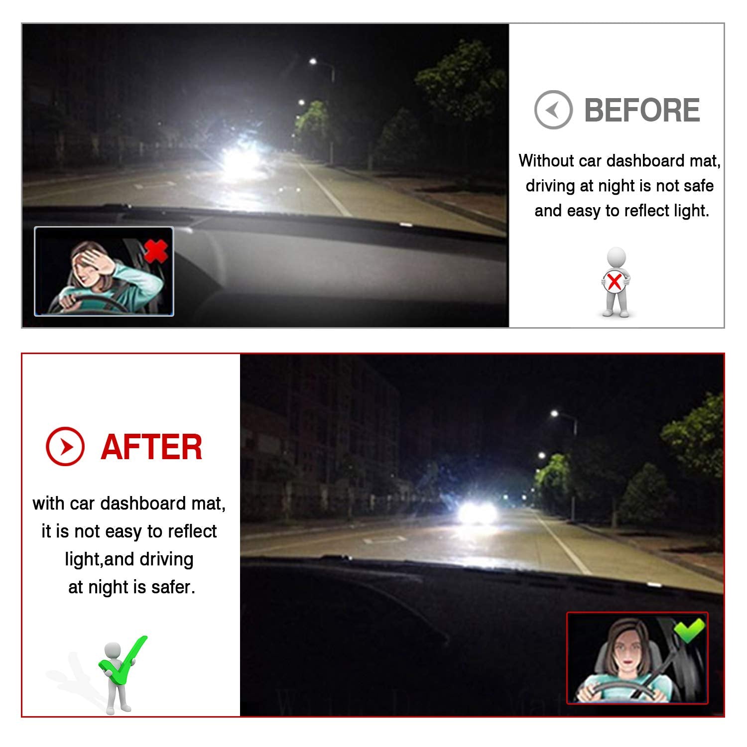 Autorder Dashboard Cover Mat For Mazda 3 2019-2025 Accessories Dash Cover Flannel Dash Mat Sunshade Glare Uv Rays Protector (Without Hud)