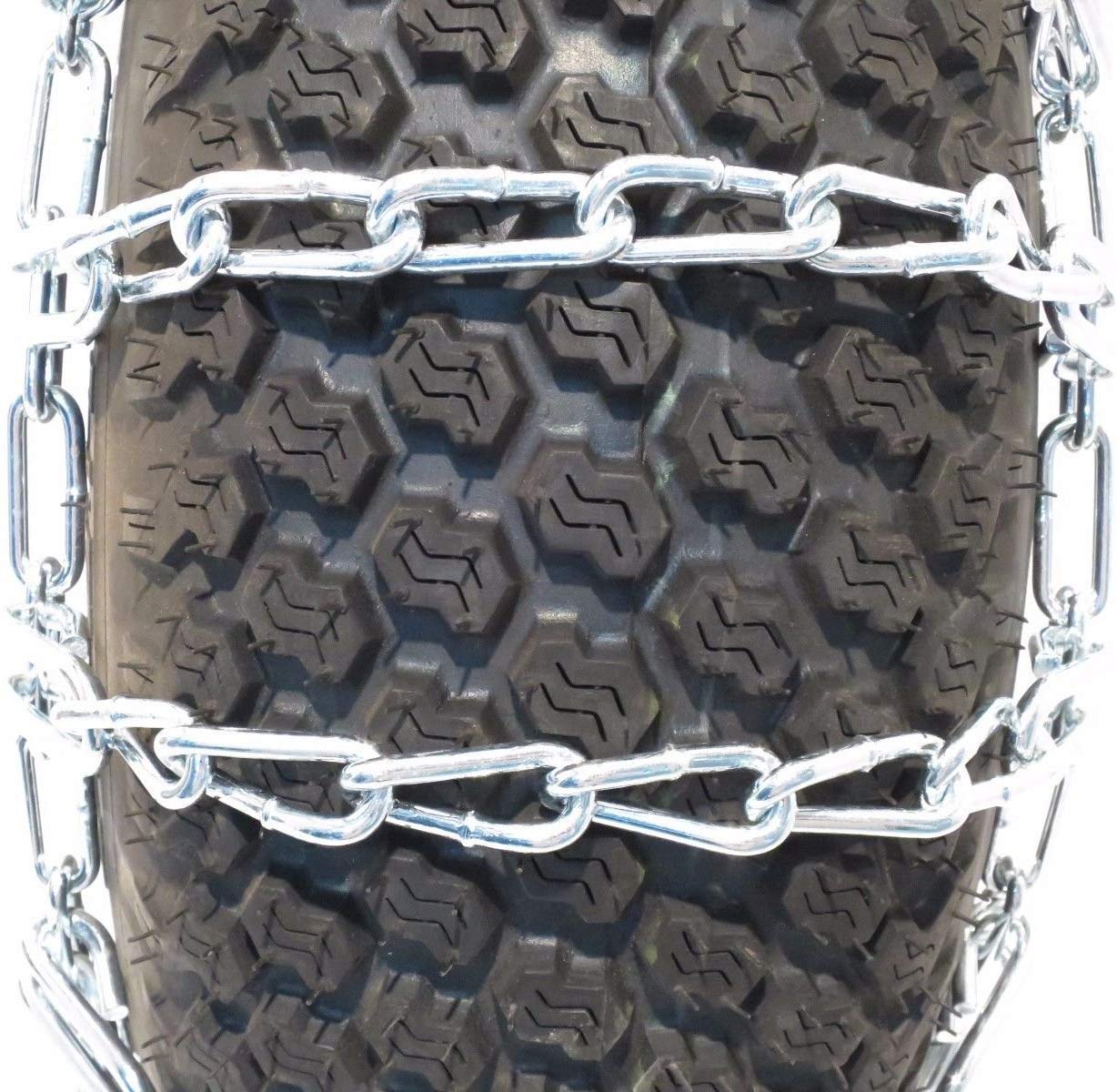 The Rop Shop | Pair Of 2 Link Tire Chains 24X12X12 For Snow Blowers, Lawn & Garden Tractors, Mowers & Riders, Utv, Atv, 4-Wheelers, Utility Vehicles