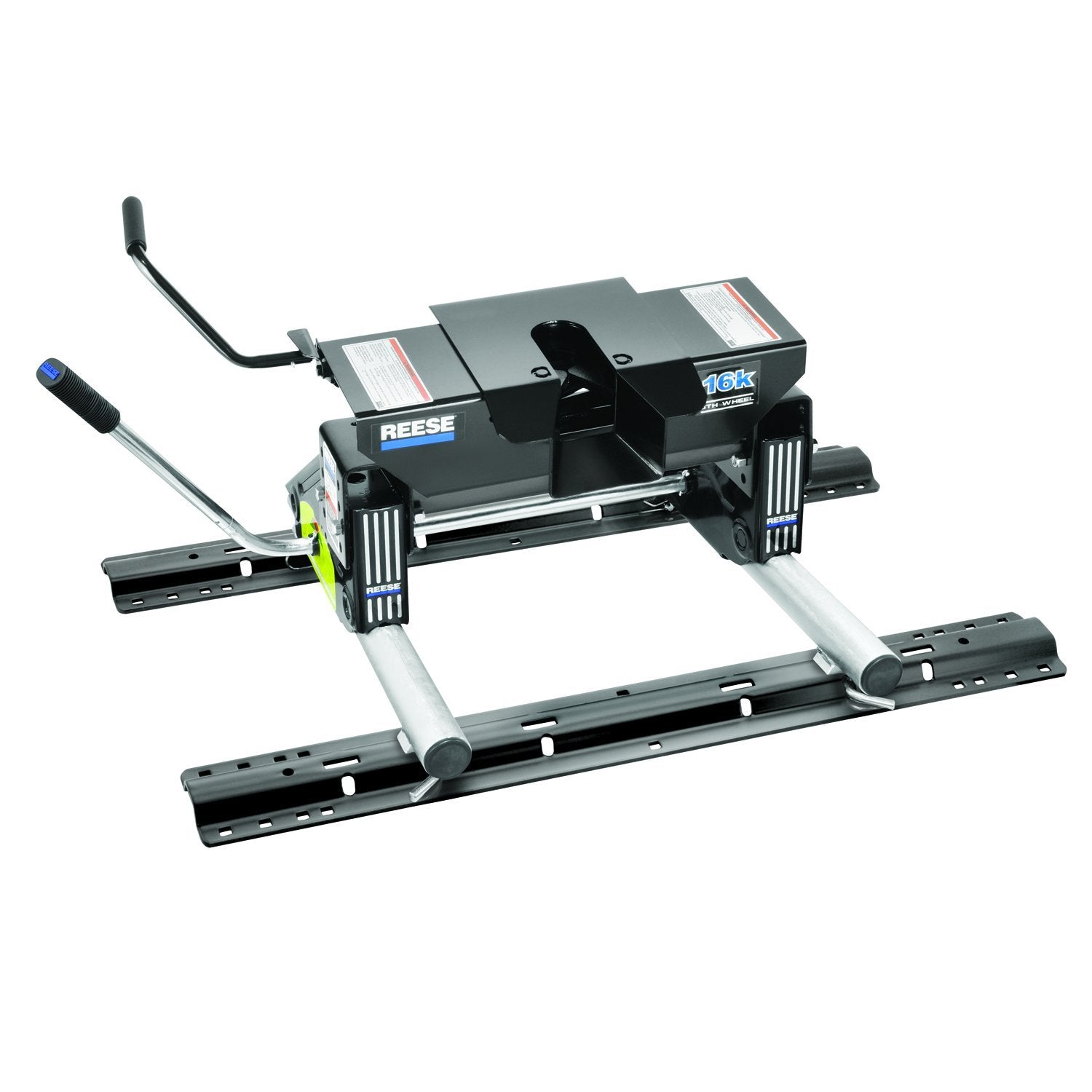 Reese Fifth Wheel Hitch 16,000 Lbs. Capacity, Dual Jaw, Complete System, Round Tube Slider