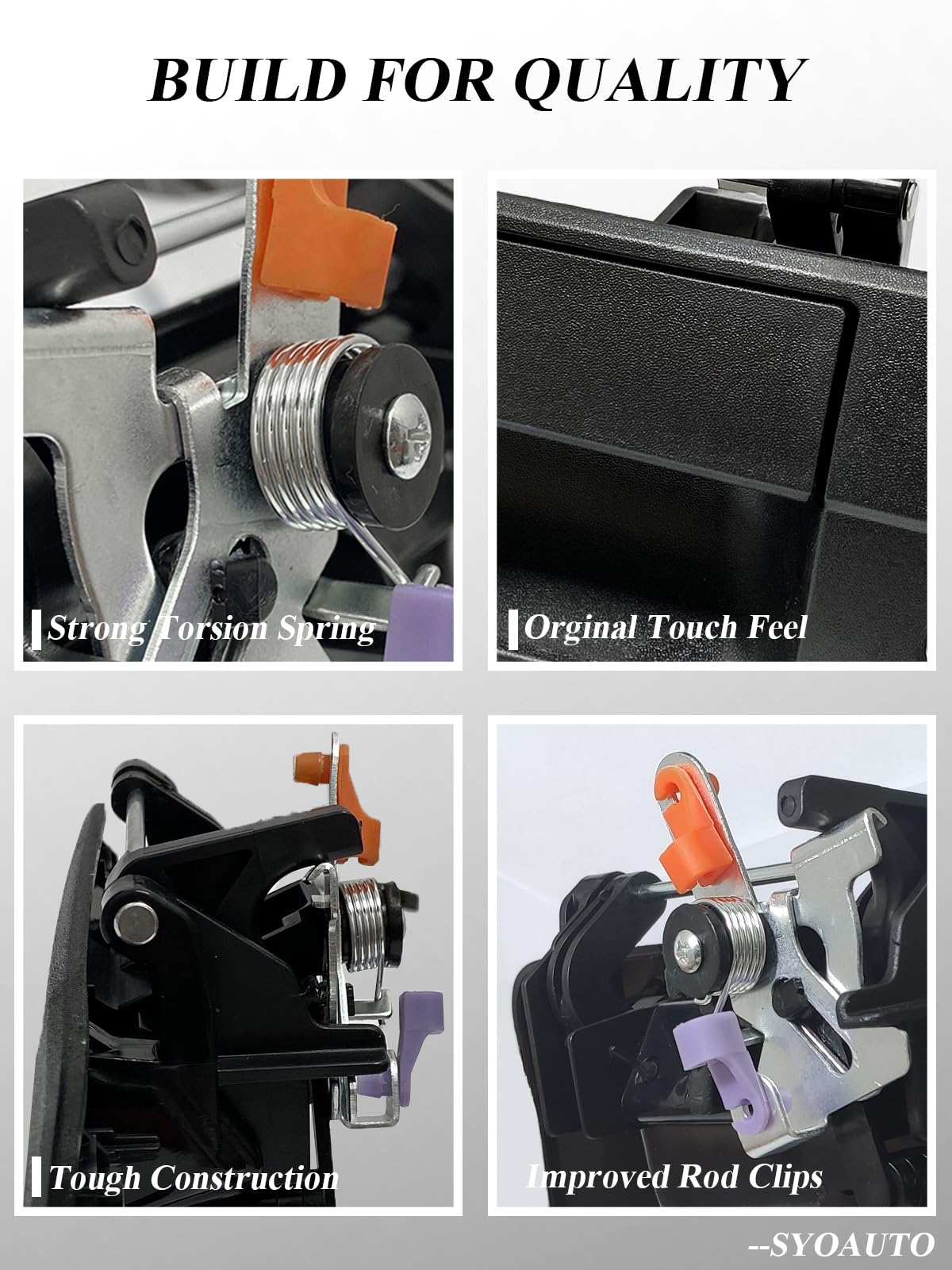 Syoauto Tailgate Handle For 2007-2013 Toyota Tundra Liftgate Latch Handle With Keyhole Replaces# 69090-0C040, 690900C040, 81213