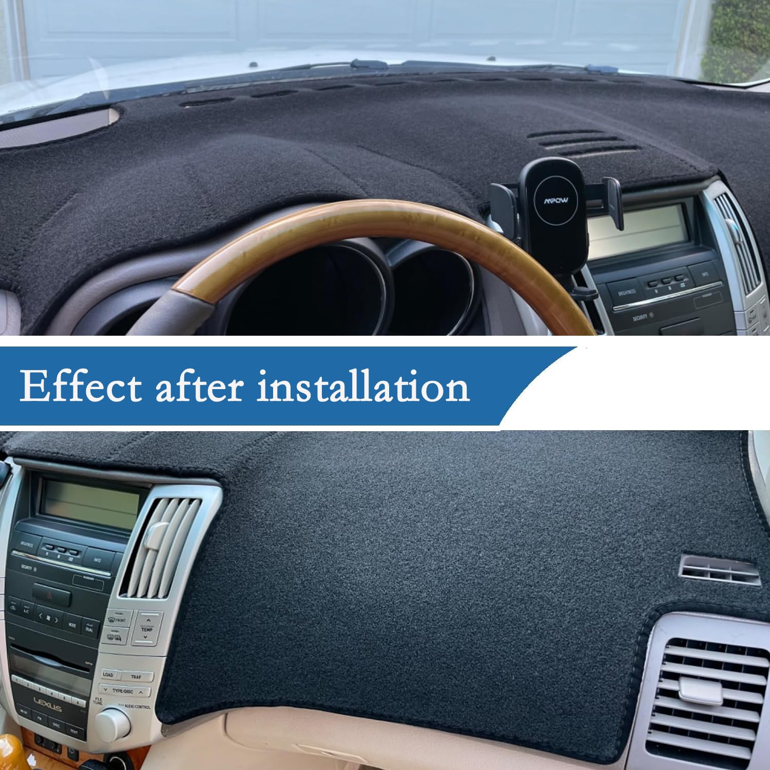 IIKSDII Dashboard Cover Mat for Toyota Corolla 2014 2015 2016 2017 2018 Accessories Dash Cover Dash Mat Sunshade Glare UV Rays P