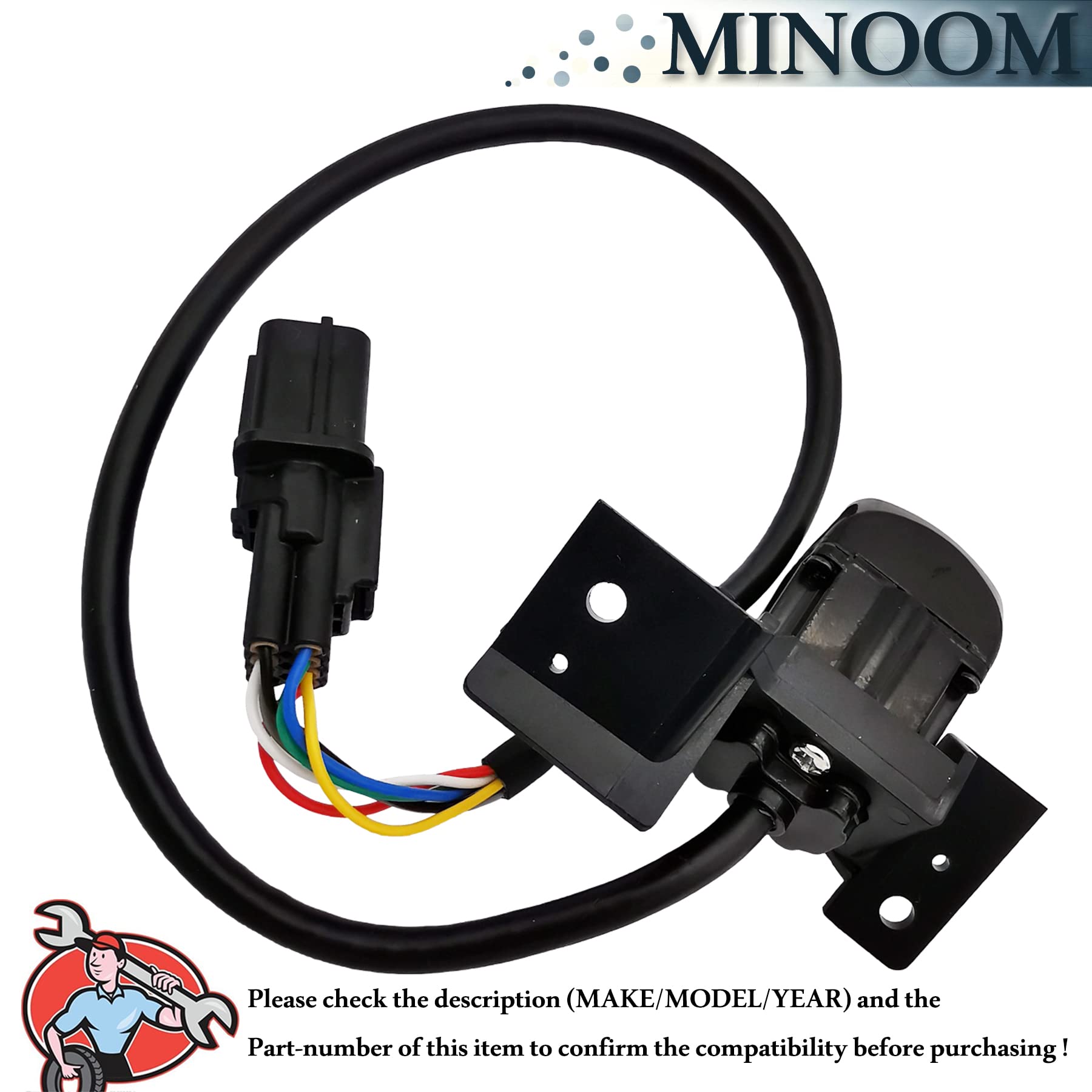 Minoom 95760-D3001 Rear View Backup Parking Assist Camera Replacement For Hyun-Dai Tucson 2015-2019 Part No.#95760-D3000