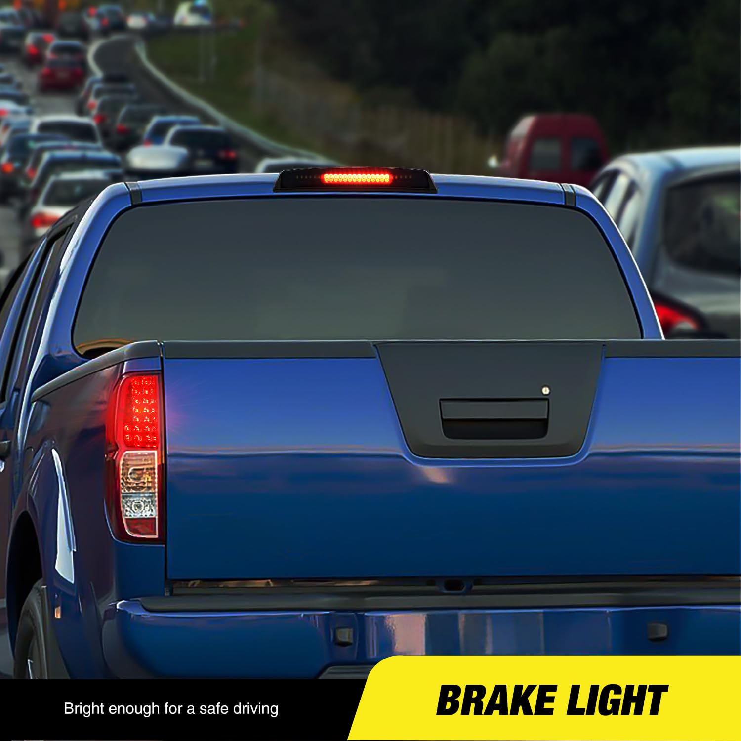 Nilight Third Brake Light Tail High Mount 3Rd Stop Cargo Reverse Lights Smoked Lens Compatible With Nissan Titan 2004-2015 Nissa