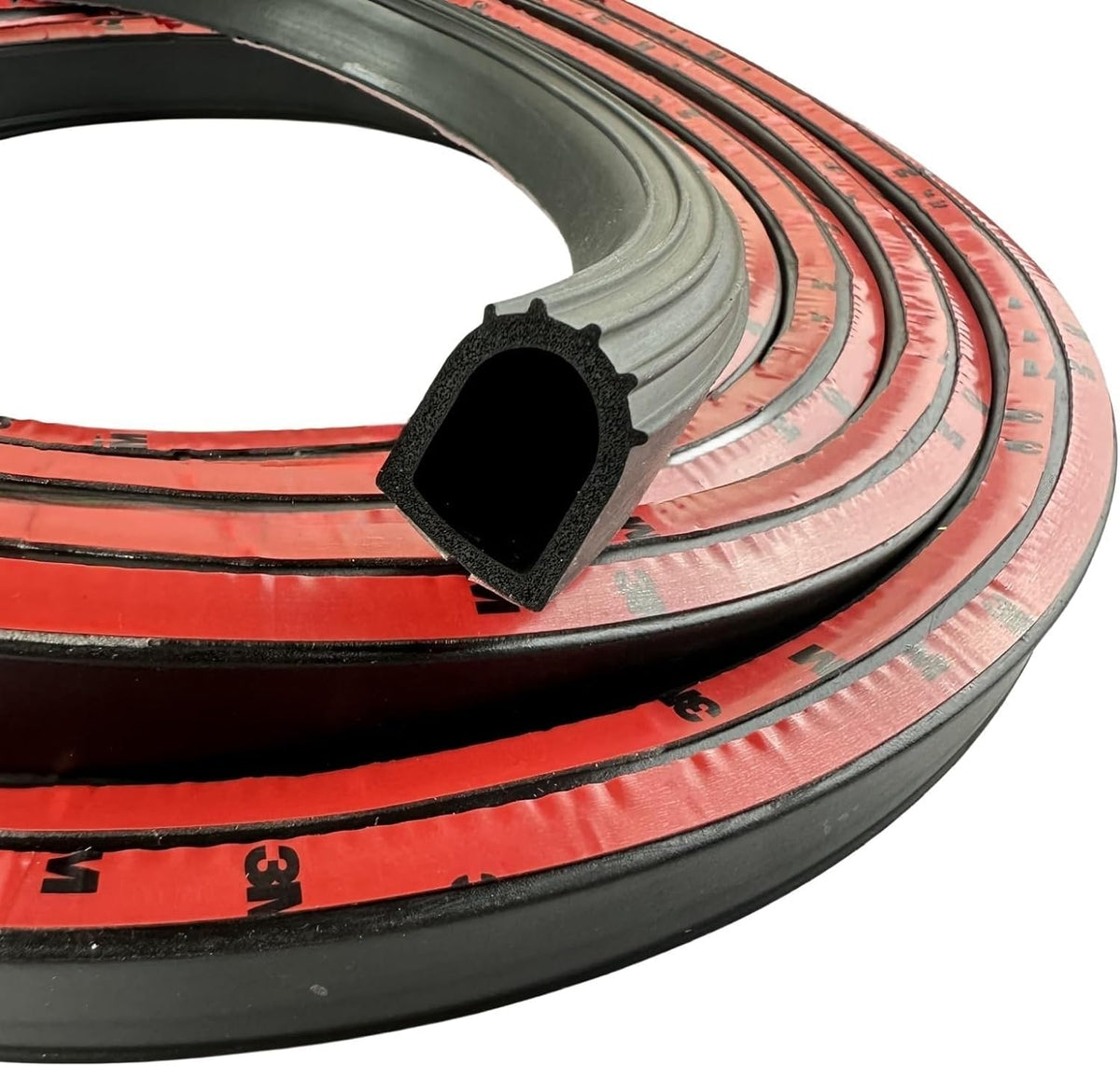 Moyishi D Shape Door Rubber Seal Strip,1'' Rv Slide Out Seal Self-Adhesive Epdm Rubber, Weather Stripping For Fill Gaps,Apply To