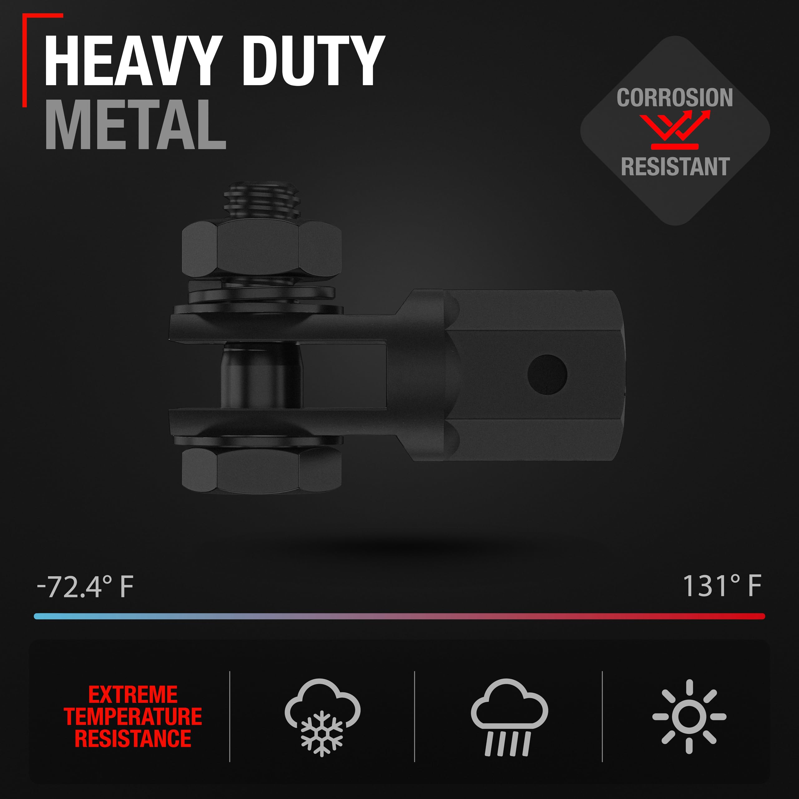 T1A 1/2'' Scissor Jack Adapter- Standard Drive Sockets, 13/16 Inch Lug Wrench Adaptor, Used for Automotive Jack, RV or Trailer L