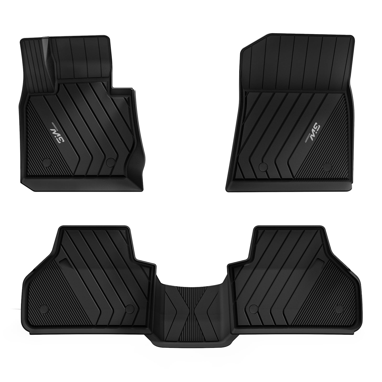 3W Floor Mats Compatible For Bmw X3 F25 2011-2017 / Bmw X4 2015-2018 Custom Fit Tpe All Weather Floor Liner For Bmw X3 / X4 1St