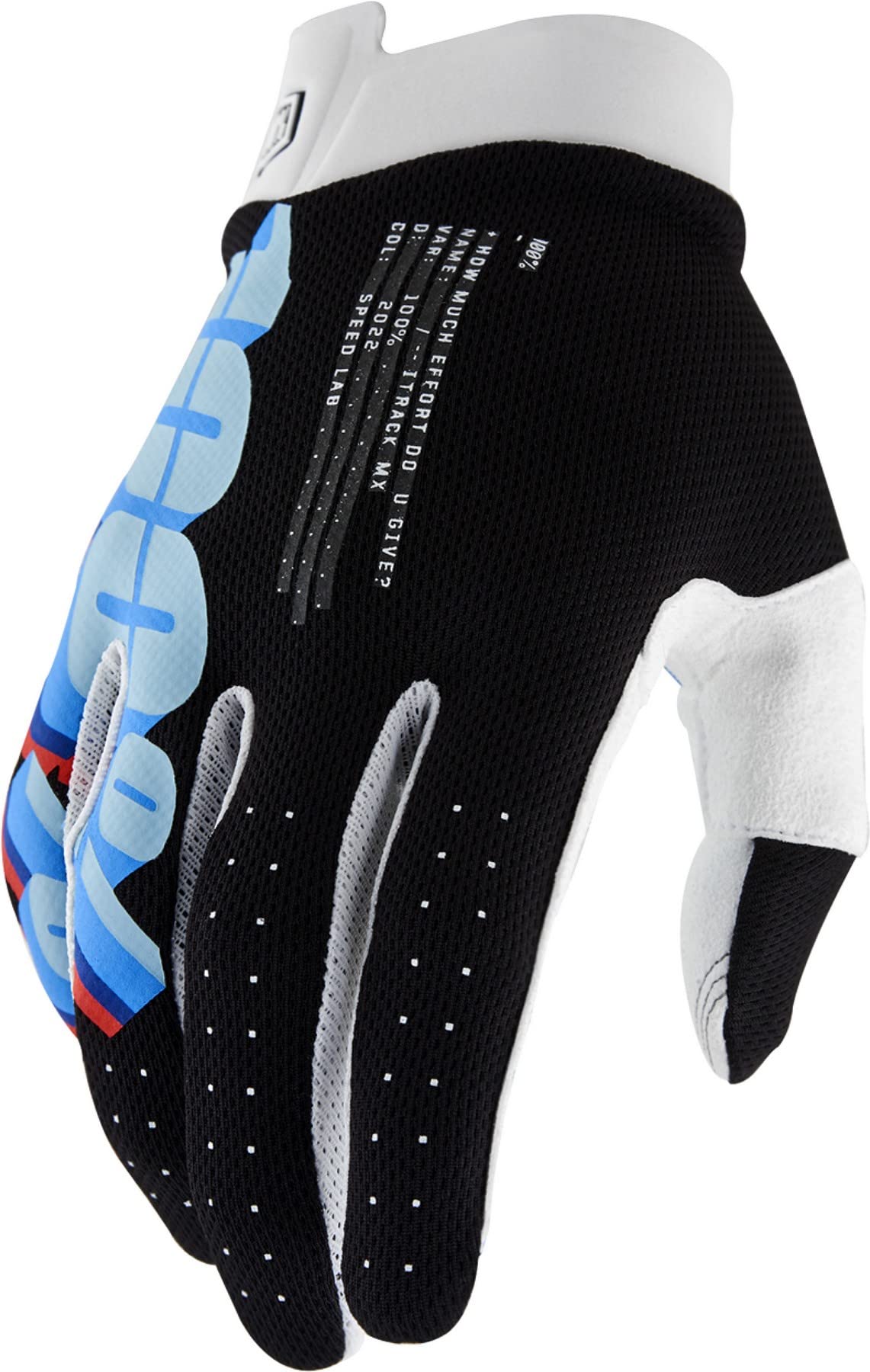 100% Itrack Gloves System Black - M