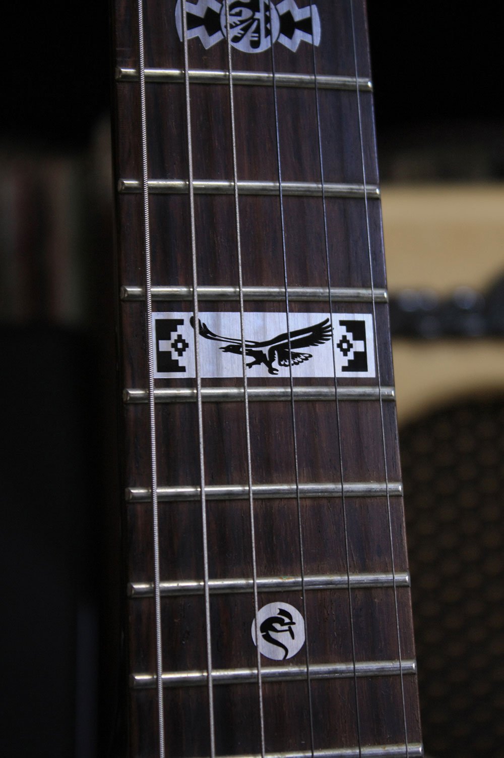 Jockomo Hopi Symbol (Metal Tone) Guitar Inlay Sticker