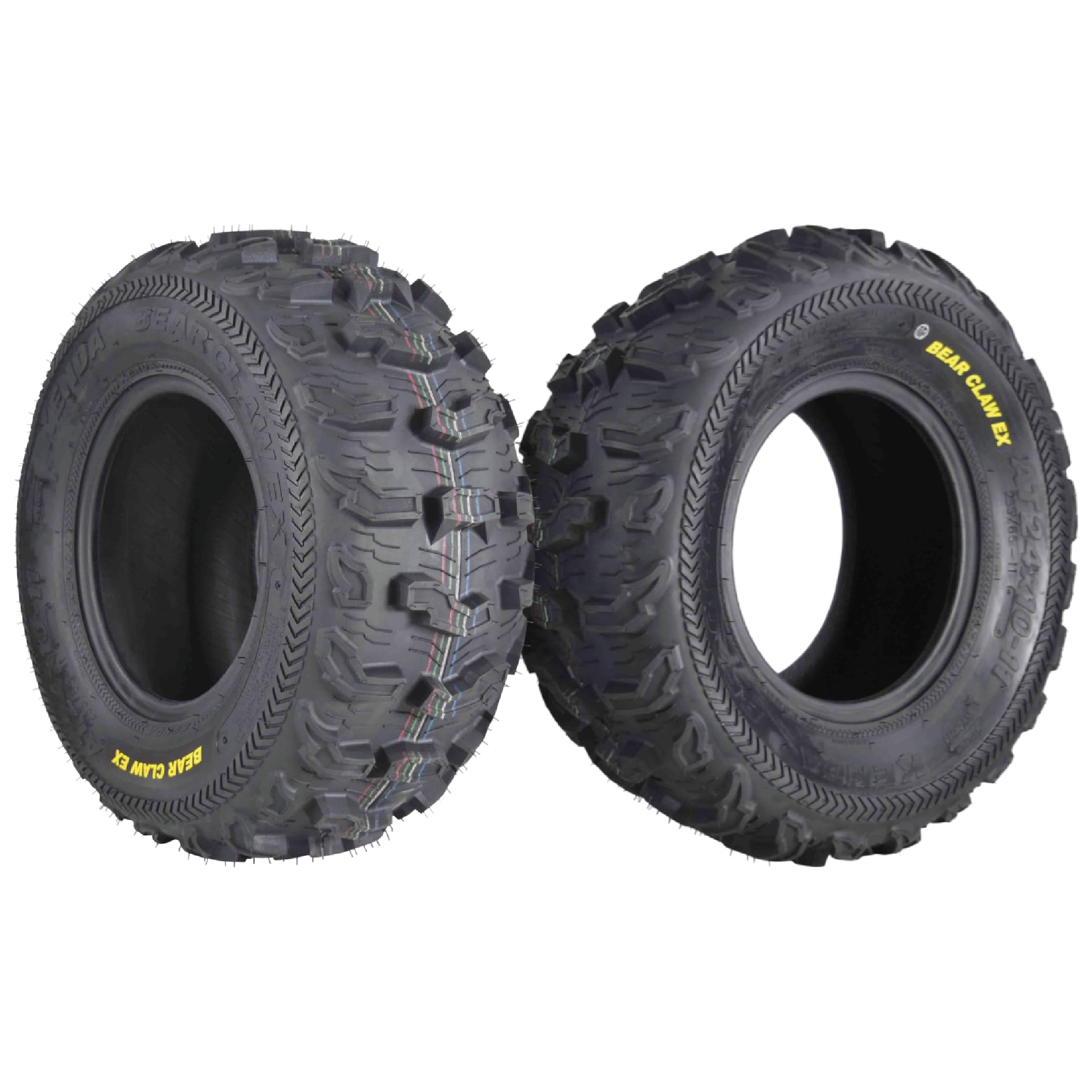 Kenda Bearclaw Ex K573-24X10-11 Rear Tires For All Terrain (Atv), Utv, And Side By Side (Sxs) Vehicles - 6-Ply - Bear Claw Ex 24