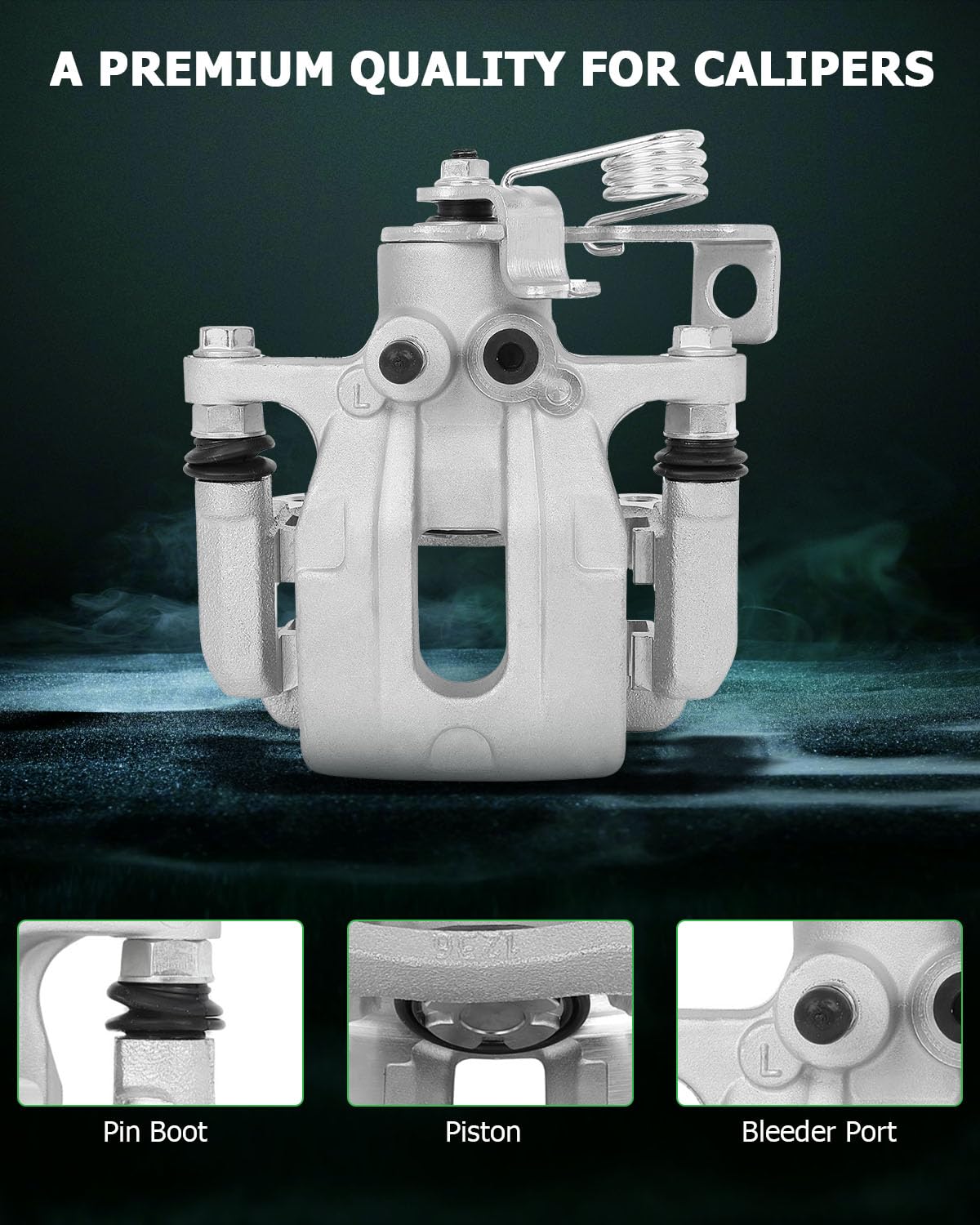 Scitoo 19B6455 Rear Left Disc Brake Caliper Assembly W/Bracket For Hyundai For Elantra 2011-2016,For Hyundai For Elantra Coupe 2