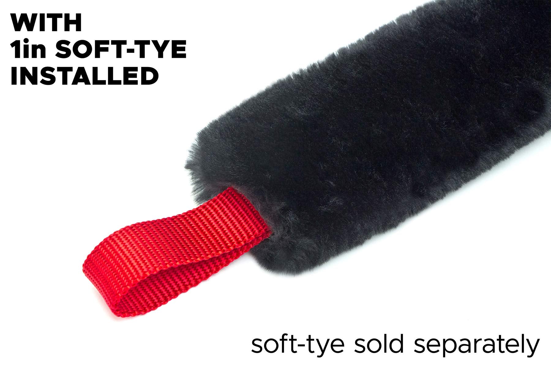 Powertye Sheeptex Synthetic Sheepskin Plush Soft-Tye Covers - 4-Pack