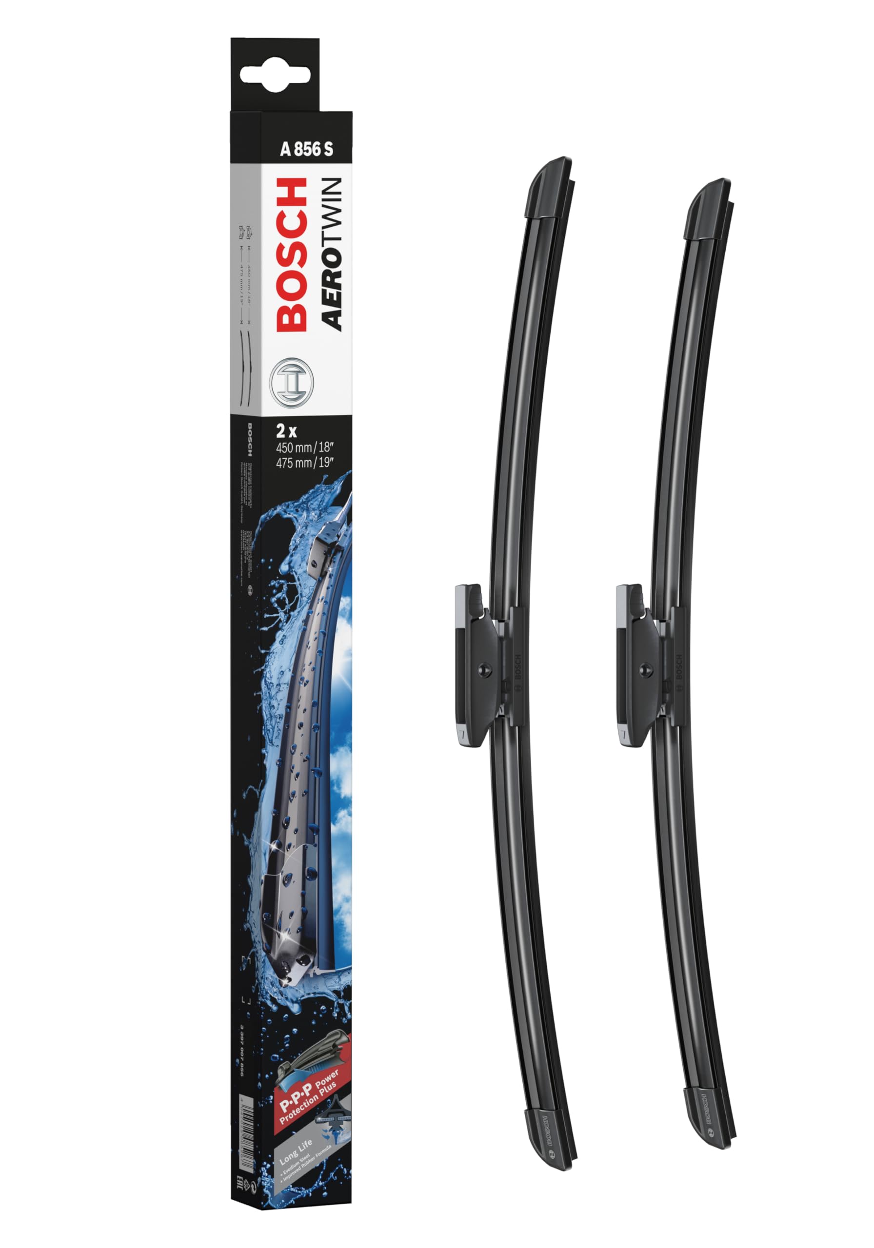 Bosch 3397007856 Aerotwin Oe Replacement Wiper Blades Driver & Passenger Side - Set Of 2 (18' & 19')