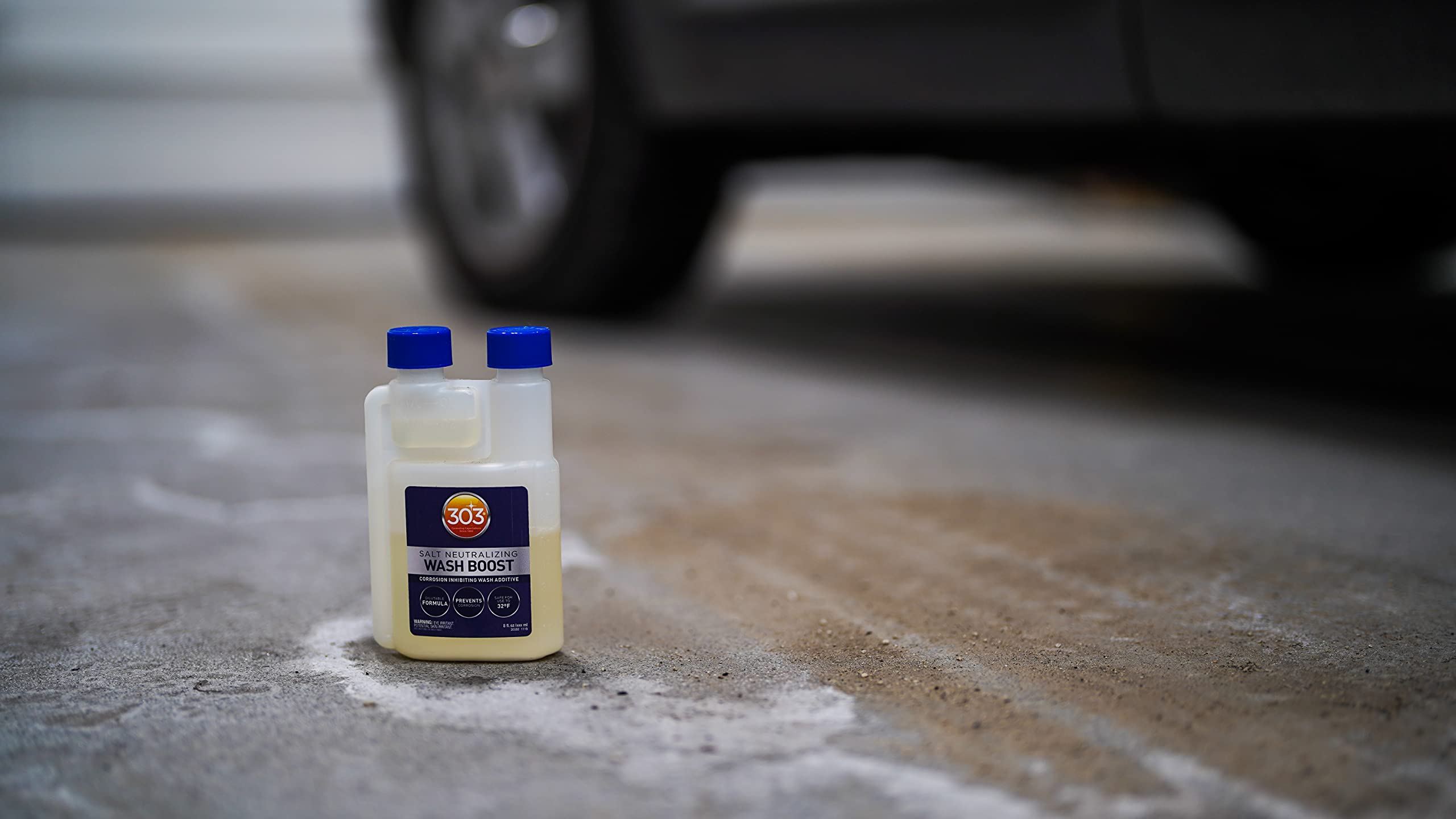 303 Products Salt Neutralizing Wash Boost – Add To Wash Mix For Salt Removal, Protects Against Rust And Corrosion, Breaks Down Salt, Safe For Use On Vehicles And Boats, 8Oz (30592)