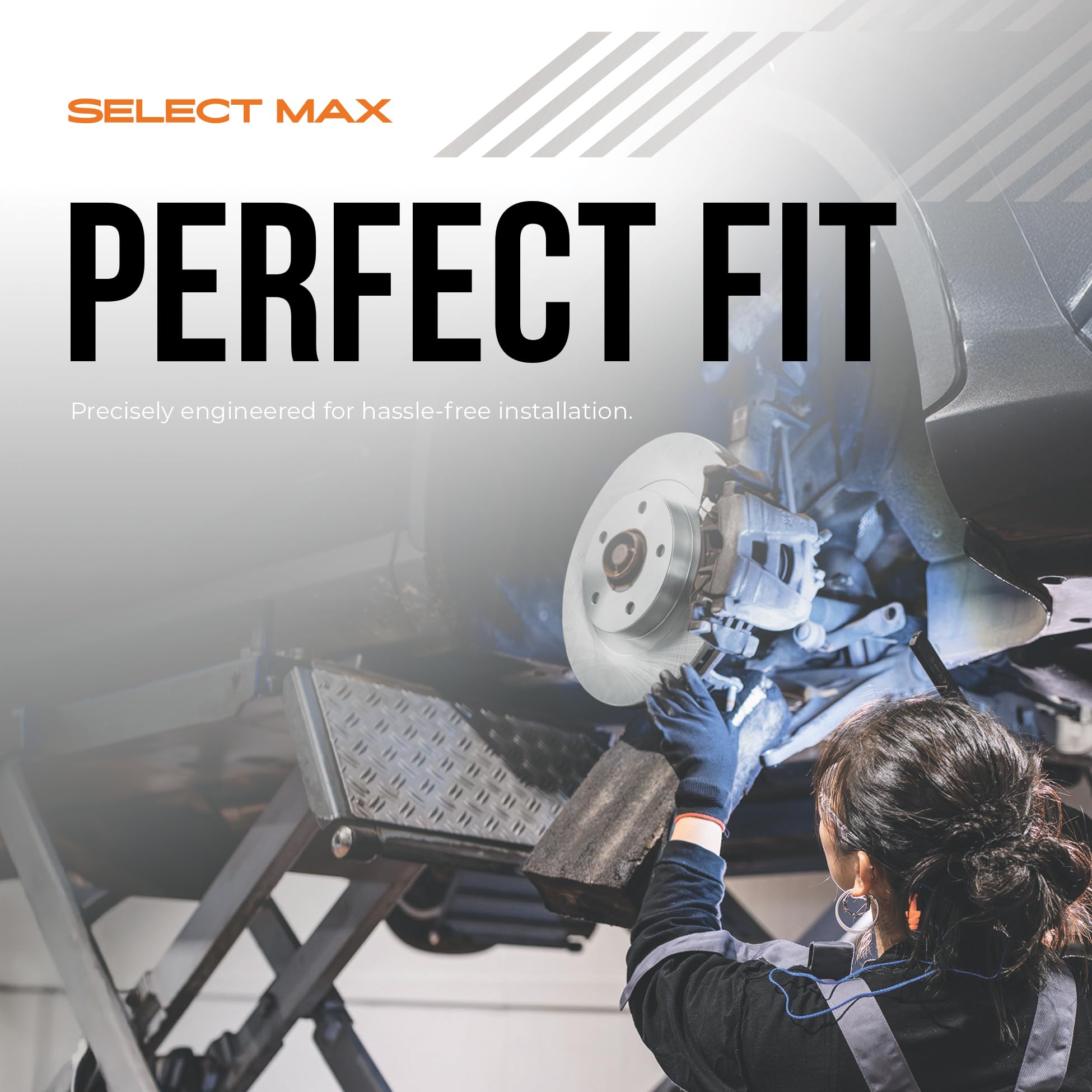Max Advanced Brakes Front Brake Rotors Compatible With 1999-23 Chevy Express Silverado Suburban Compatible With Gmc Savana 1500