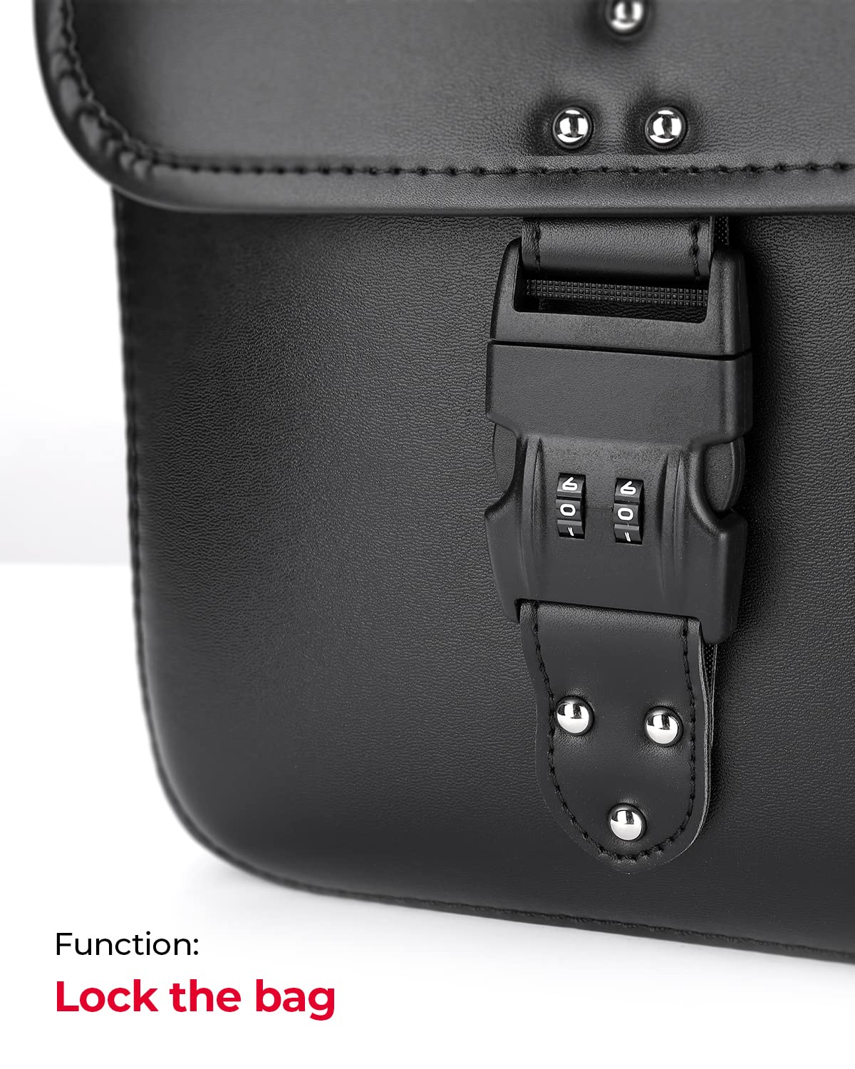 Kemimoto Motorcycle Saddlebags Throw Over Saddle Bags With Lock Small Size Panniers 14L Side Bags For Sportster Softail Dyna Roa