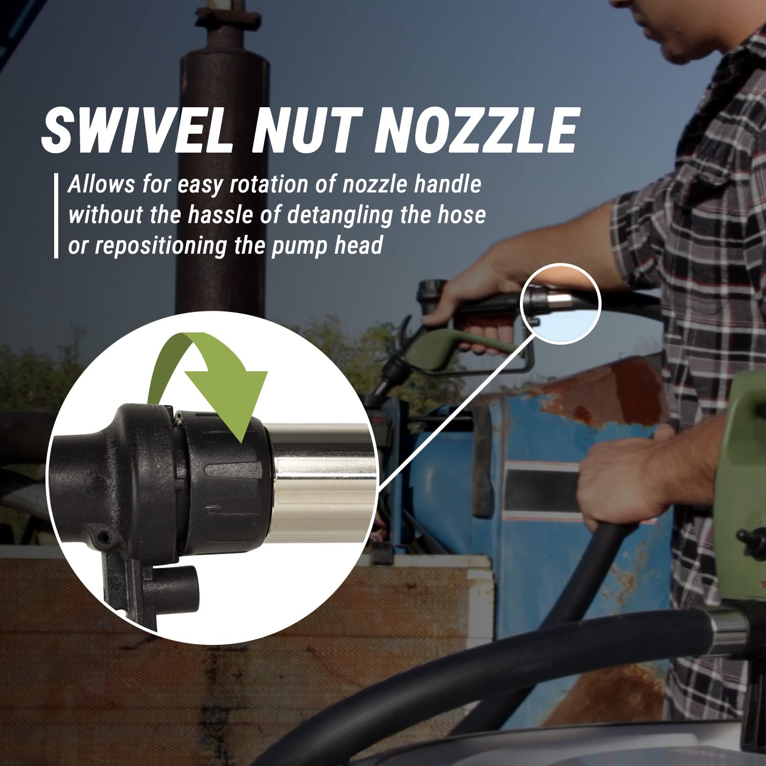 TERA PUMP 55 Gallon Drum Pump - Electric Drum Barrel Pump (Optional Power: Rechargeable Battery Kit or DC Inverter cables) DEF,