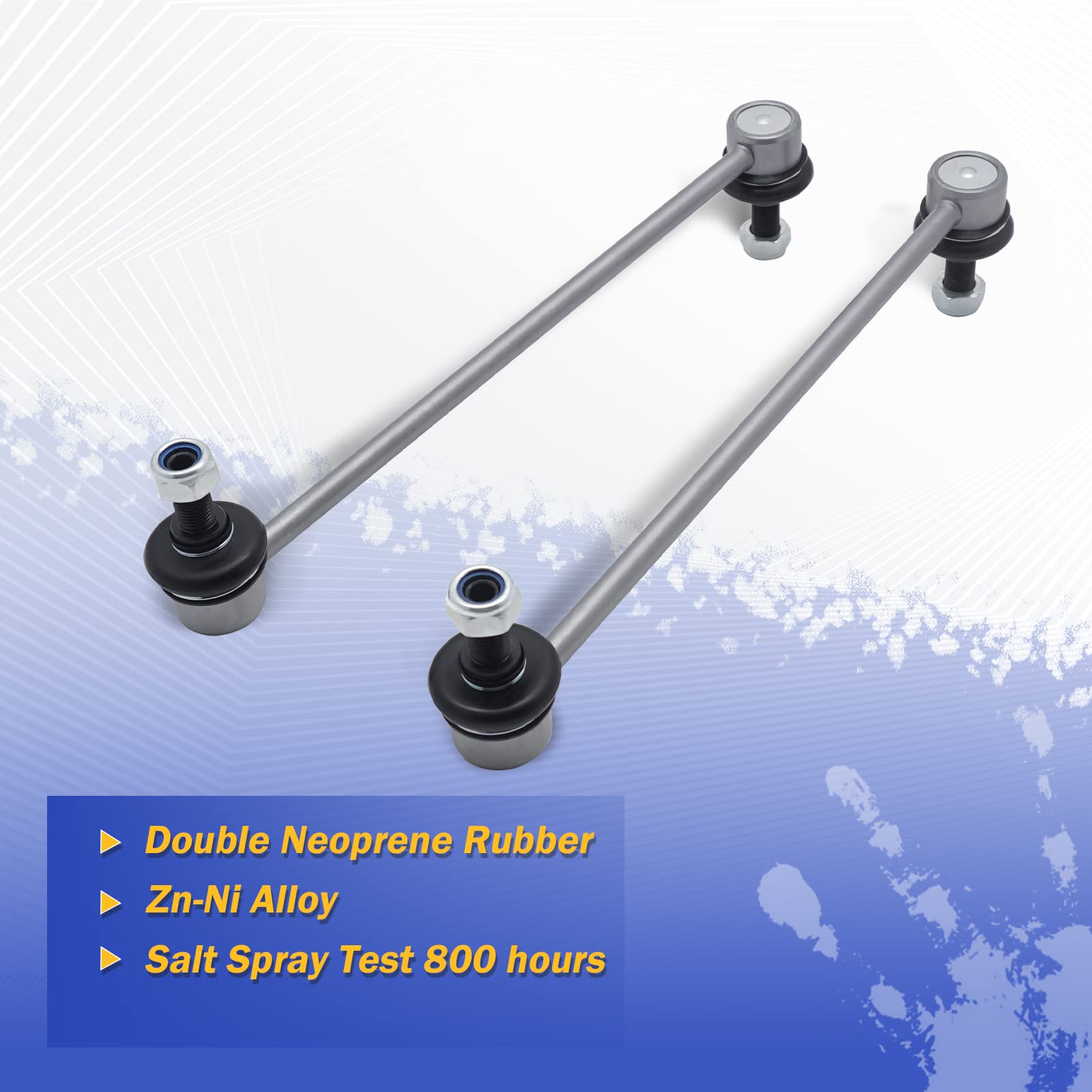 11.8'' Zinc-Nickel Alloy Stabilizer Sway Bar Links For 2005-10 Chevy Cobalt, 2006-11 Hhr,2004-12 Malibu /2007-10 Pontiac G5, 200