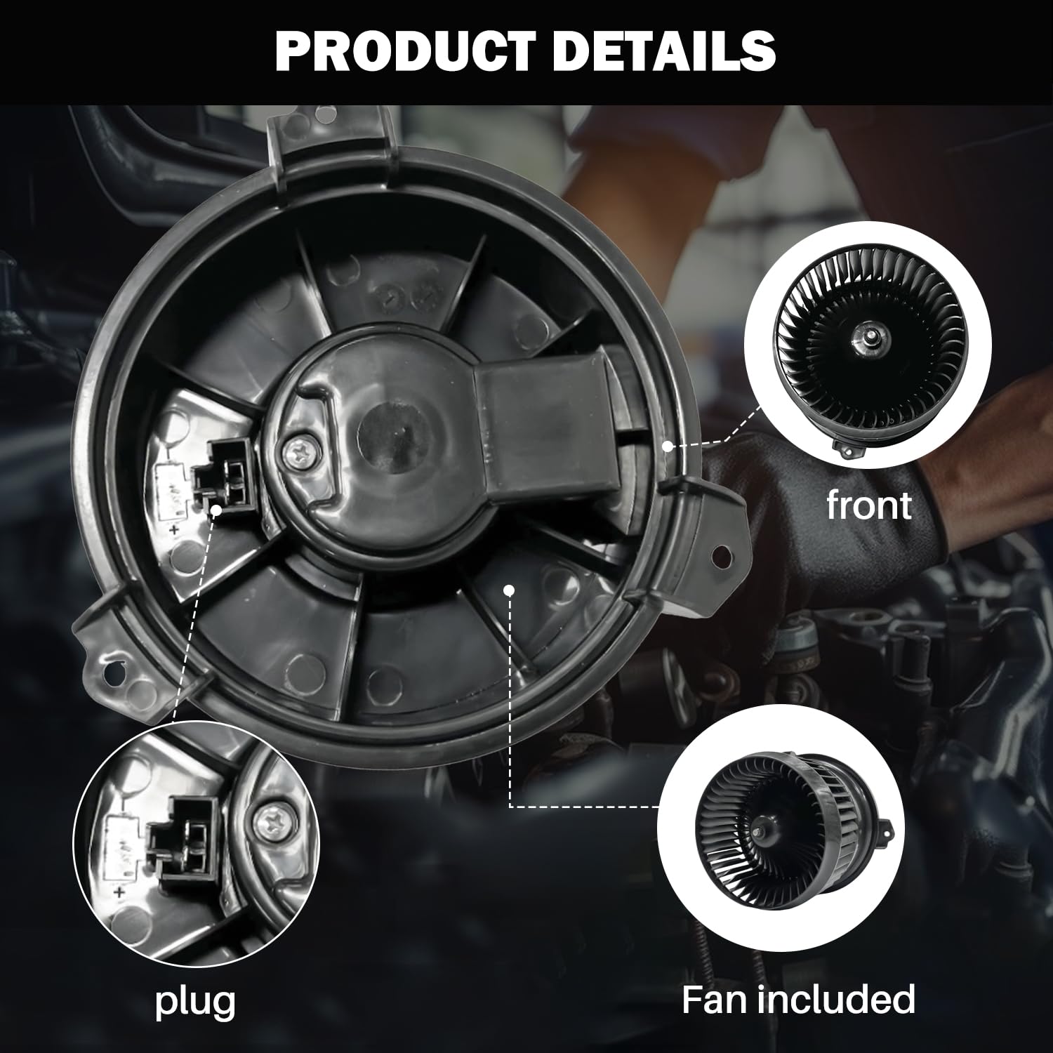 Aspligo 700303 Ac Heater Blower Motor Rear Fit For Lexus Gx460 2010-2019