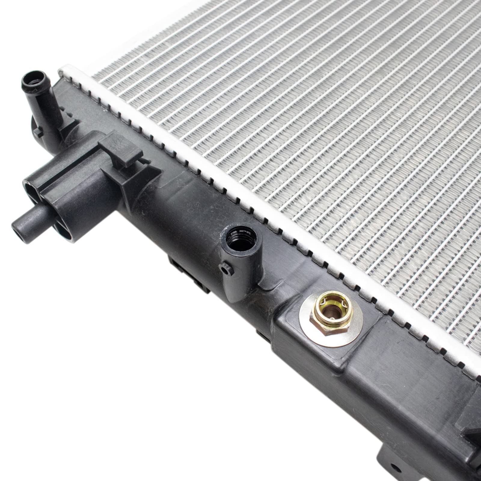Trq Radiator Assembly Aluminum Core Compatible With 12-15 Chevrolet Camaro Cu13341 Cu13345 Gm3010554