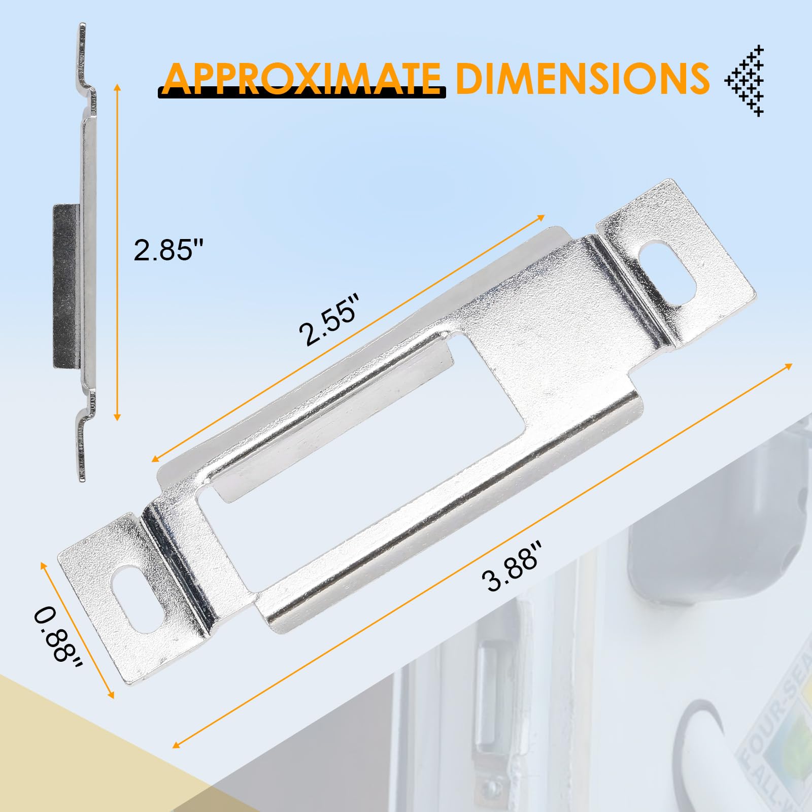 EAORBD RV Baggage Door Strike Plate, 314301 RV Door Latch Plate RV Luggage Door for Rv Door Latch Strike Plate, for 5Th Wheels,