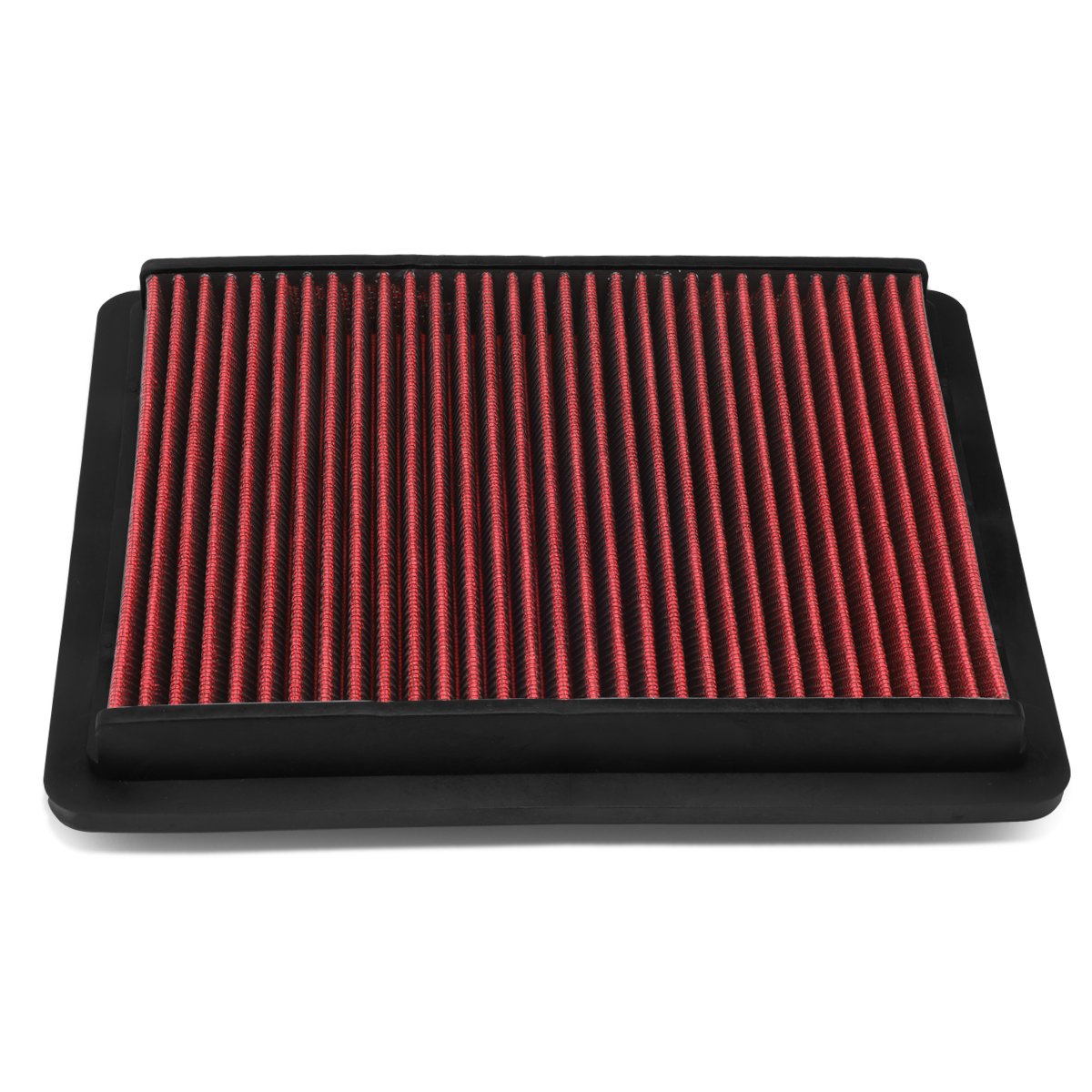Dna Motoring Afpn-041-Rd Clean Air Washable Drop In Panel Air Filter Enhance Engine Performance Power & Acceleration Improve [Compatible With 03-07 Honda Accord 3.0L V6]