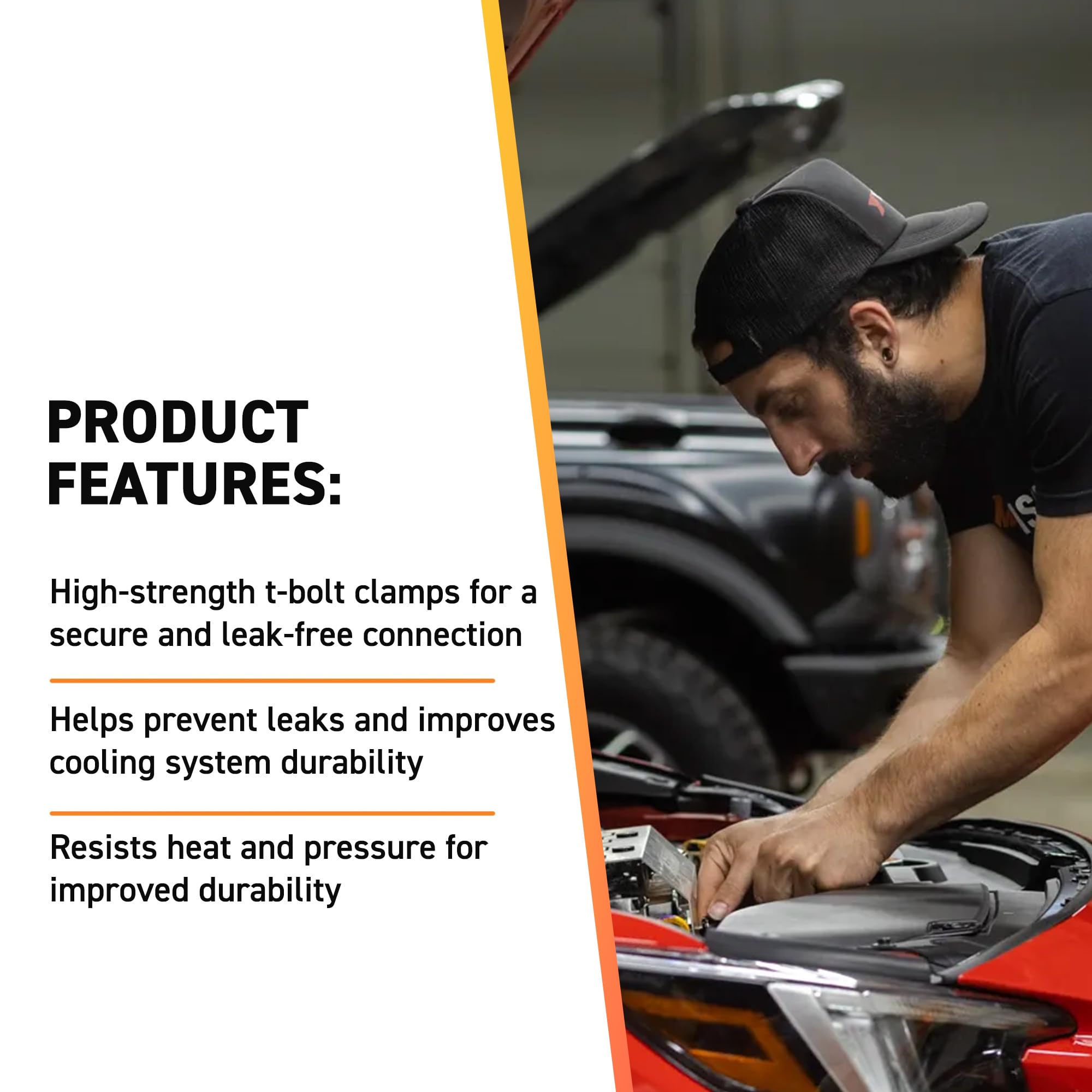 Mishimoto MMHOSE-RAM-13Y Aluminum Coolant Y-Pipe, to Connect Dual Radiator Hoses, Compatible with RAM Cummins 2500 & 3500 6.7L,