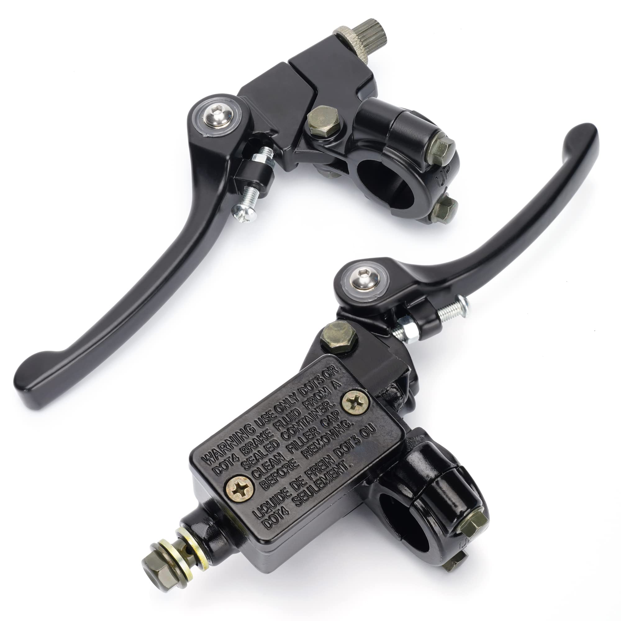 Weiyingsi Xr50 Crf50 Folding Clutch Lever Perch And Brake Master Cylinder Kit 7/8' Handle Bar Motorcycle Dirtbike Pit Bike Universal Foldable Levers 10Mm Banjo Bolt 22Mm Bar