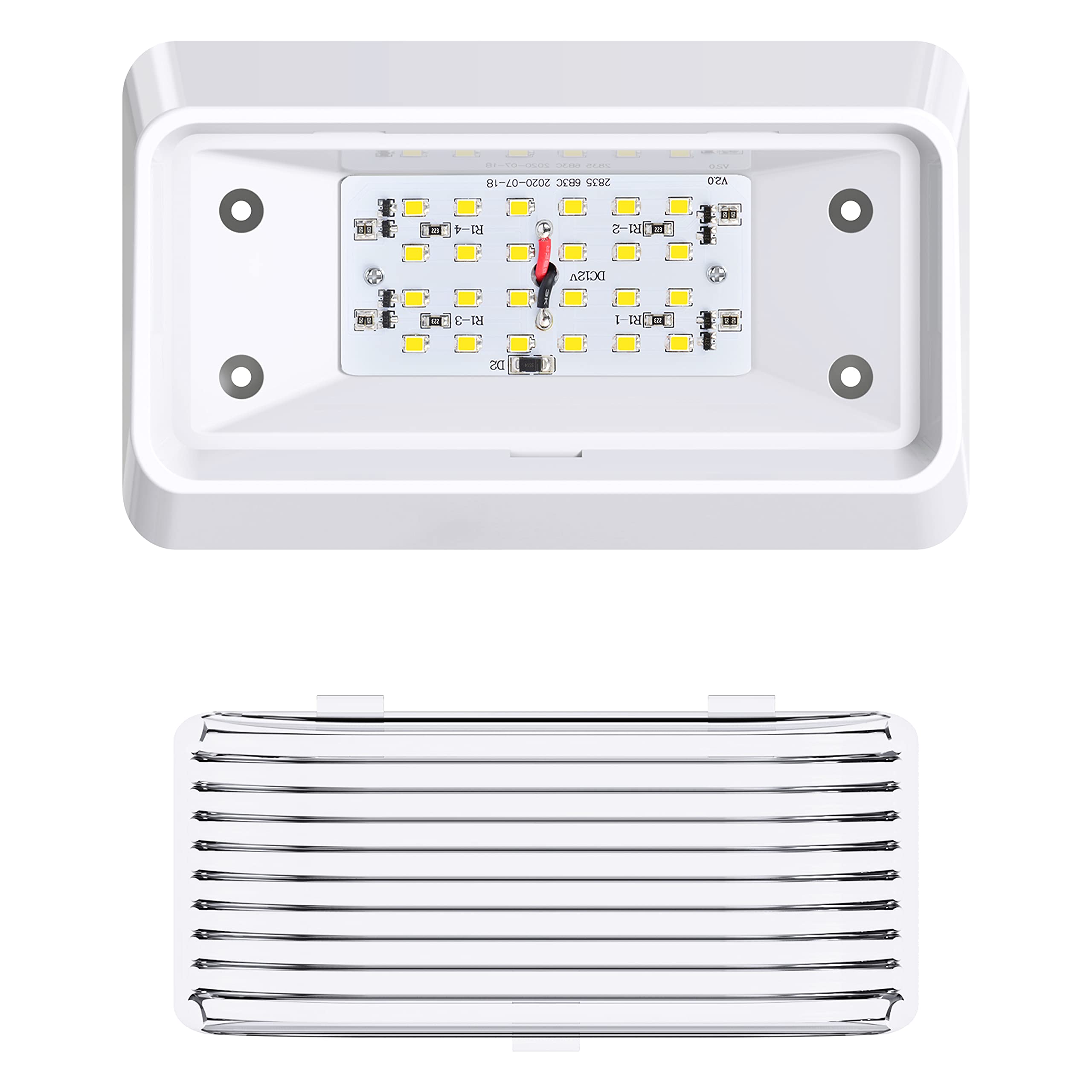 Leisure Led Rv Exterior Porch Utility Light - 12V 280 Lumen Lighting Fixture. Replacement Lighting For Rvs, Trailers, Campers, 5